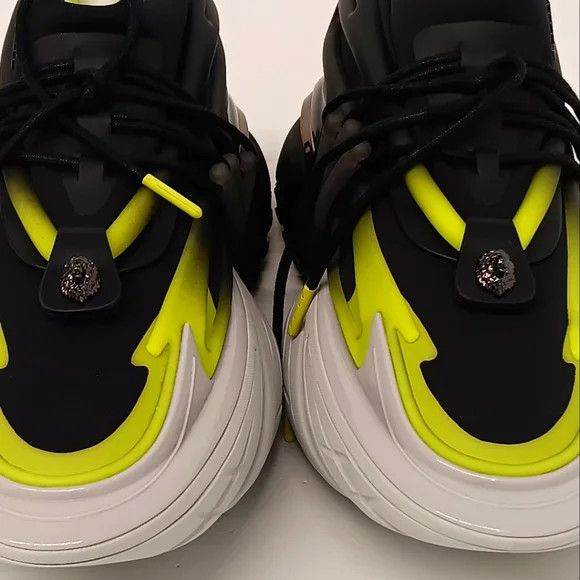 Balmain Balmain Men's Unicorn Blk/Neon Low Chunky Sneakers - EU46 Size US 13 / EU 46 - 8 Thumbnail