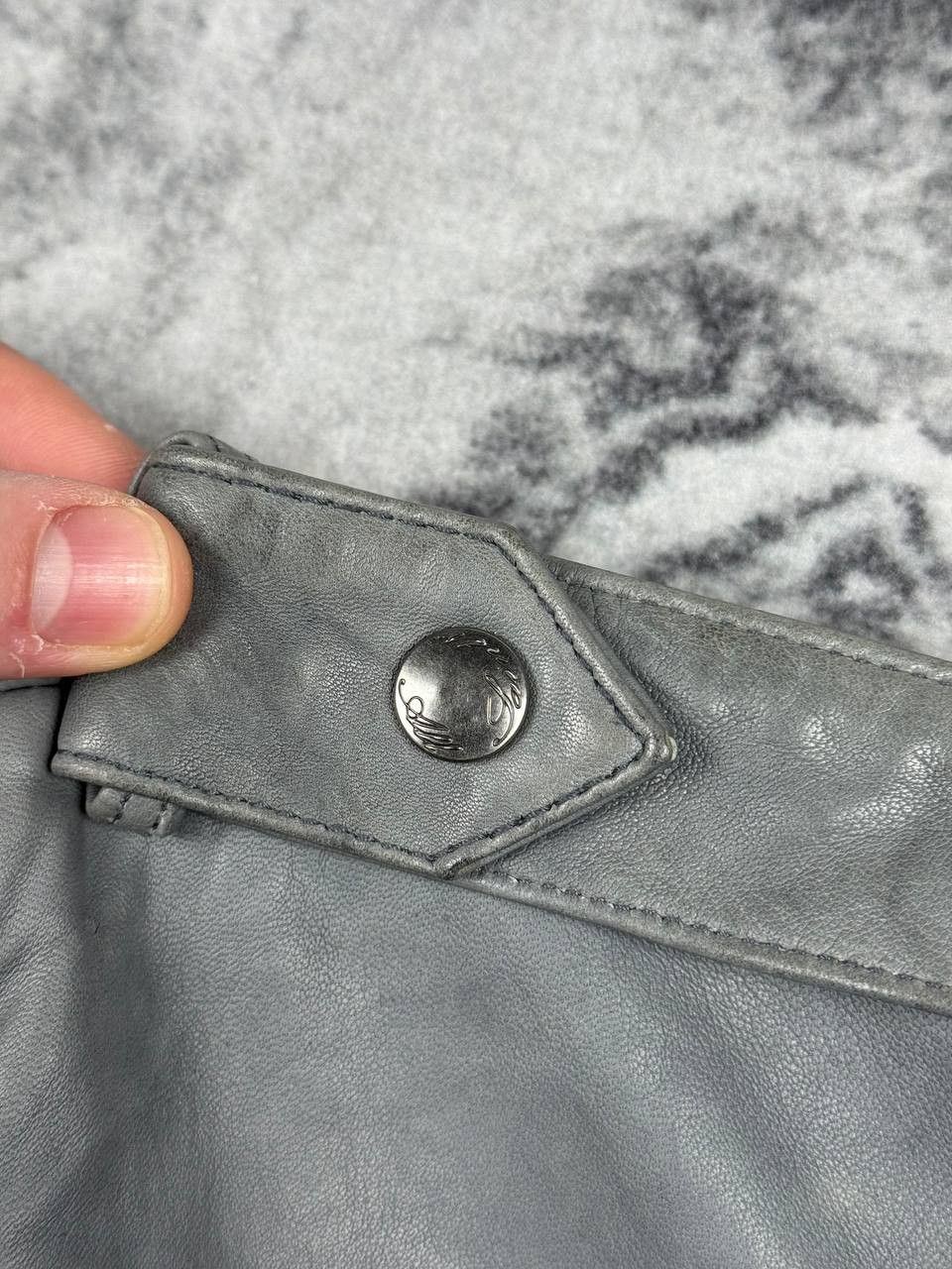 Allsaints Vintage Allsaints Leather Bomber Jacket Biker 00s Y2K Size US M / EU 48-50 / 2 - 12 Thumbnail