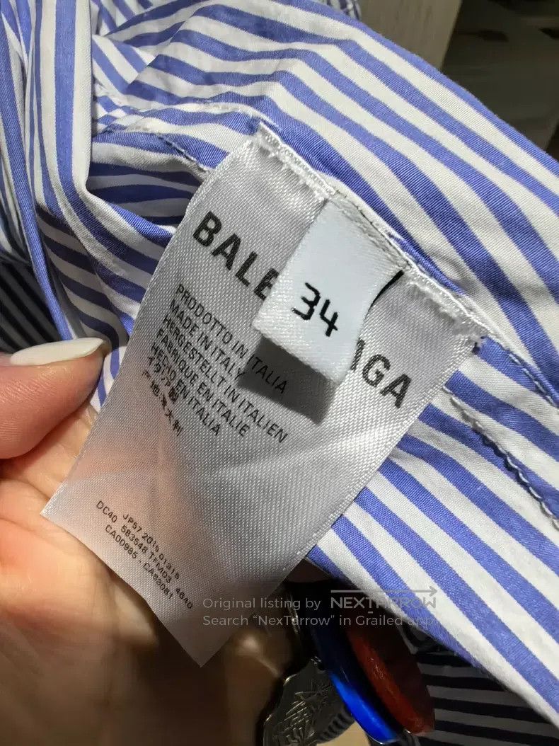 Balenciaga Balenciaga Striped shirt Size XXS / US 00 / IT 34 - 5 Thumbnail