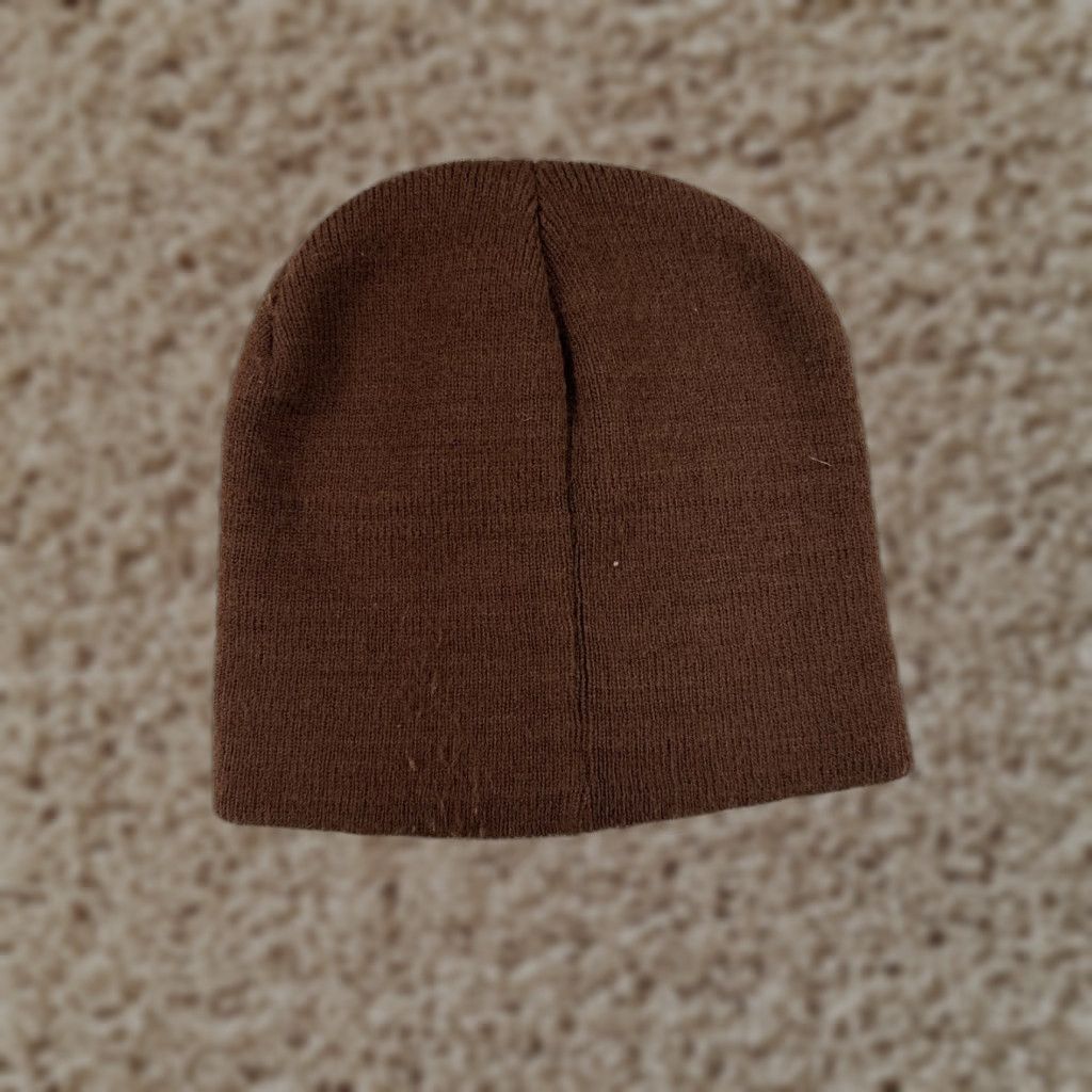 Vintage VINTAGE Beanie Hat Adult One Size Brown Knit 100% Acrylic Winter Ski Snow Snowboard - Beanie, Brown, One Size, Men Size ONE SIZE - 1 Thumbnail