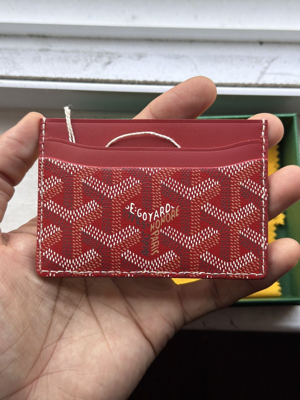 Goyard Goyard Saint Sulpice Card Holder - Red Size ONE SIZE - 1 Thumbnail