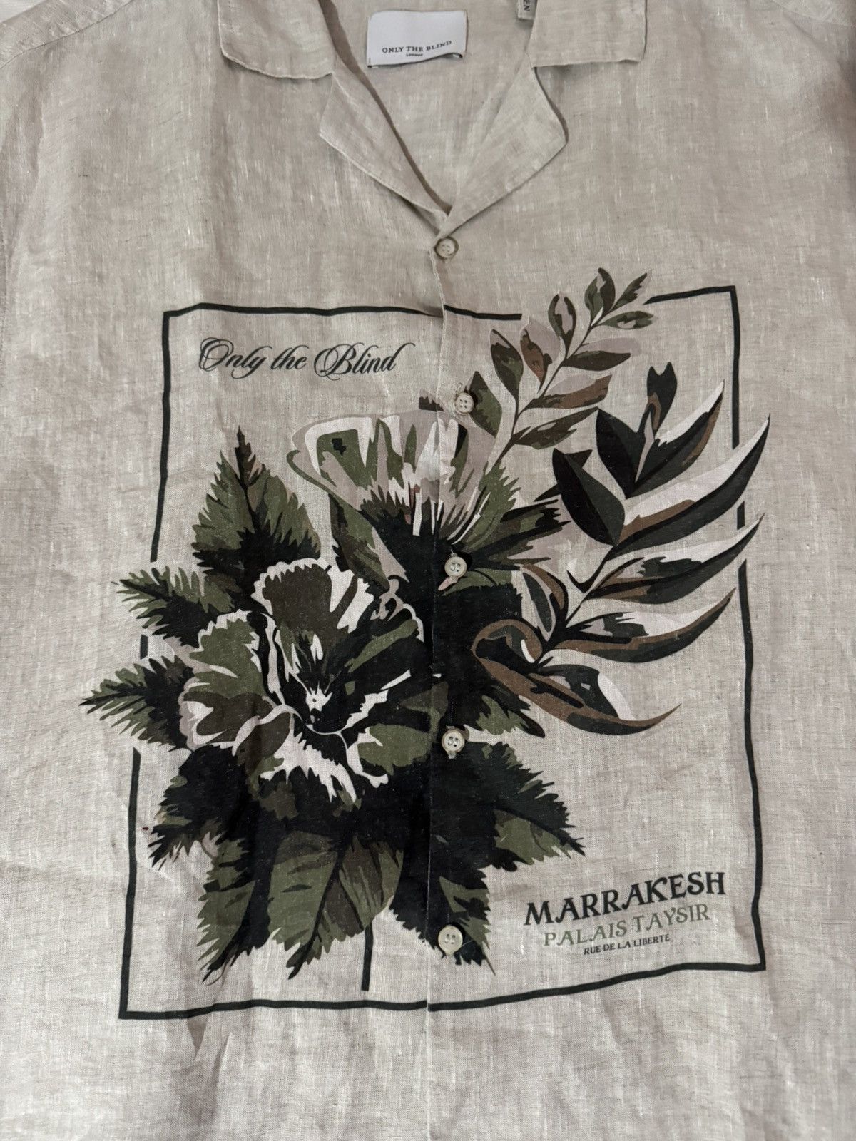 Only The Blind Only The Blind Botanical linen shirt Size US M / EU 48-50 / 2 - 2 Thumbnail