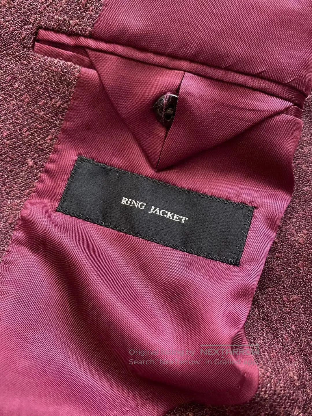 Ring Jacket RING JACKET Burgundy Slim Fit Suit. Size US L / EU 52-54 / 3 - 4 Thumbnail