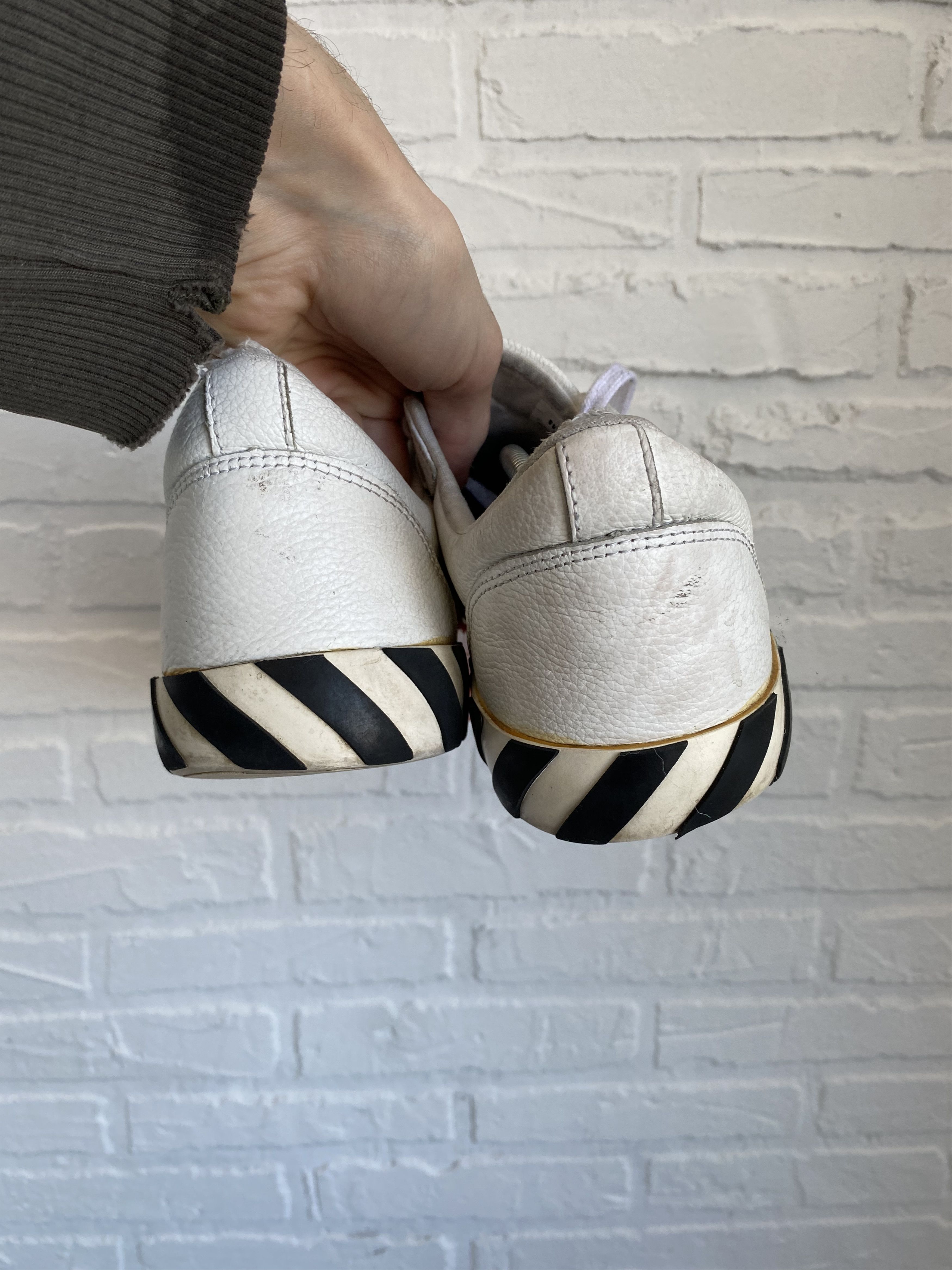 Off-White Off-white vulcanized leather sneakers Size US 10 / EU 43 - 11 Thumbnail