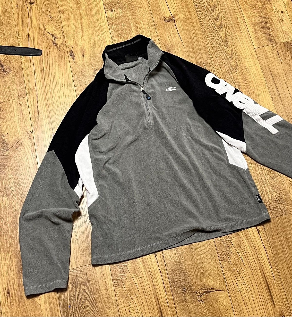 O'Neill × Vintage 90s O'Neil Vintage Surf Fleece Big Logo Jacket Teddy Size US L / EU 52-54 / 3 - 2 Thumbnail