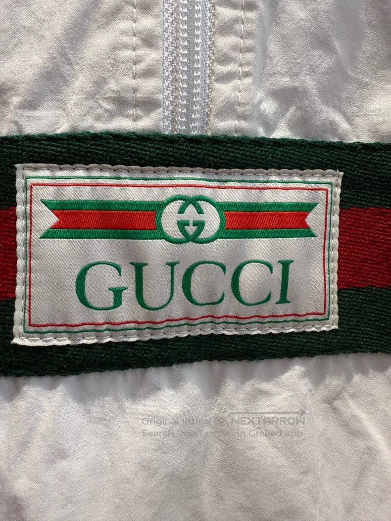 Gucci Gucci Red and green webbing half-pull windbreaker jacket Size US M / EU 48-50 / 2 - 5 Thumbnail