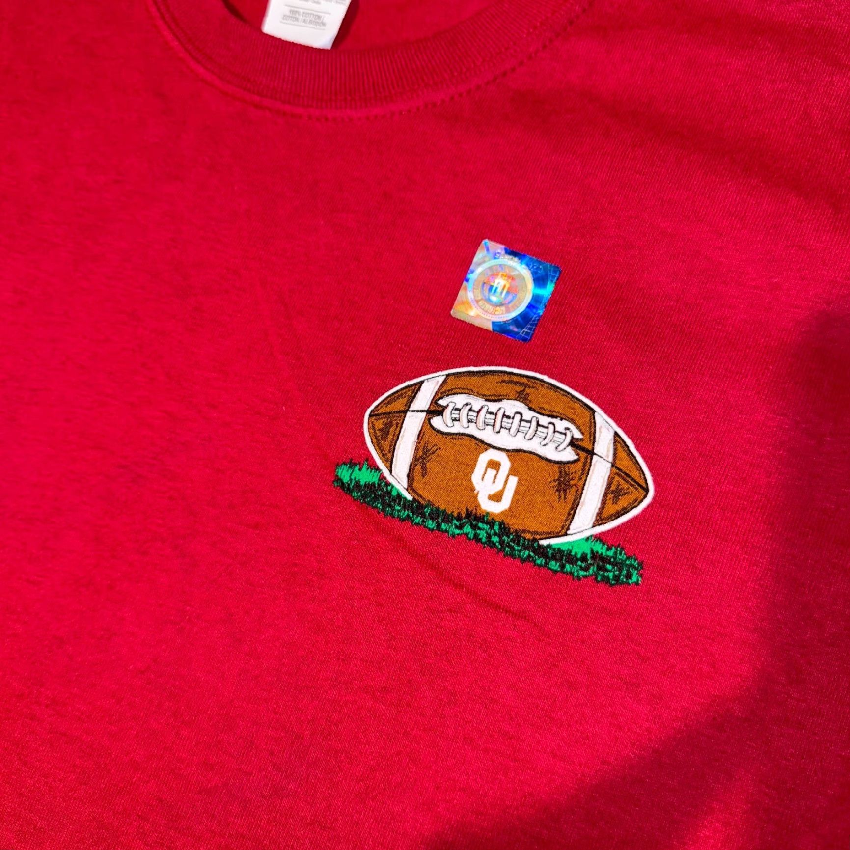 Gildan OU Tailgate Party Red T-Shirt - Small | Gildan | Unisex Adults | Logo Graphic Print | Cotton Jersey | Short Sleeve Crew Neck | Regular Fit | Red Size US S / EU 44-46 / 1 - 3 Thumbnail