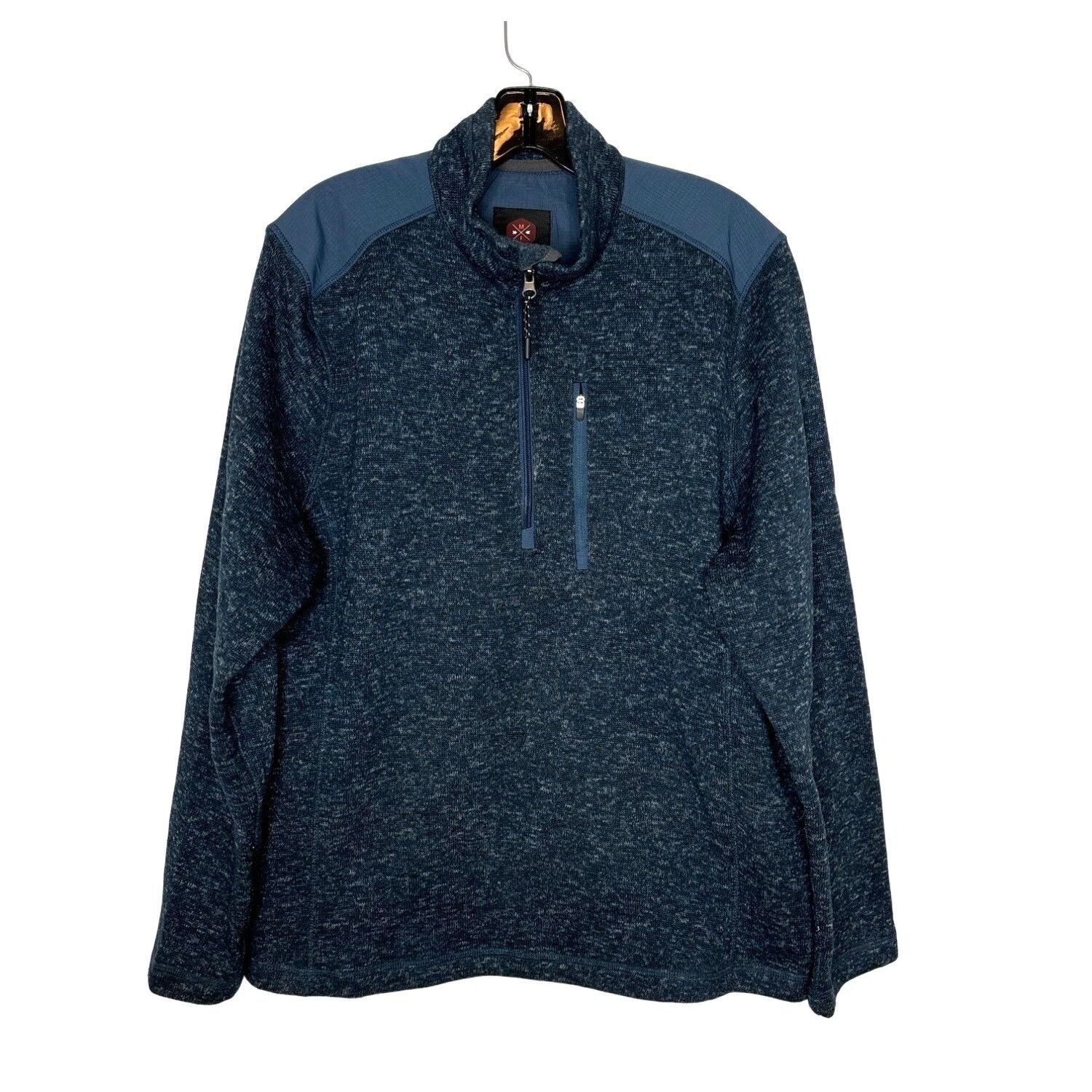 Other MOUNTAIN AND ISLES MEN'S BLUE HEATHER HALF ZIP KNIT PULLOVER Size US L / EU 52-54 / 3 - 1 Thumbnail