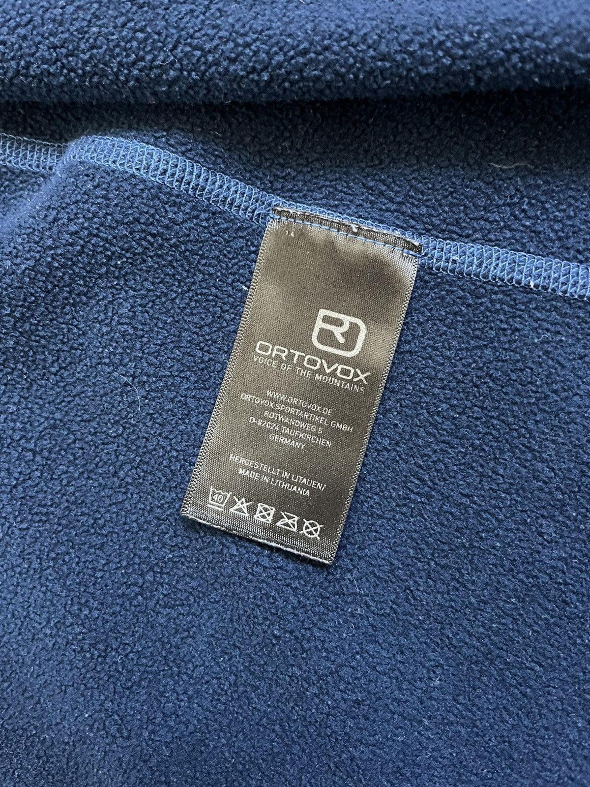 ORTOVOX Ortovox Merino Fleece Hooded Men Blue Zip Pocket Jacket Size US L / EU 52-54 / 3 - 4 Thumbnail