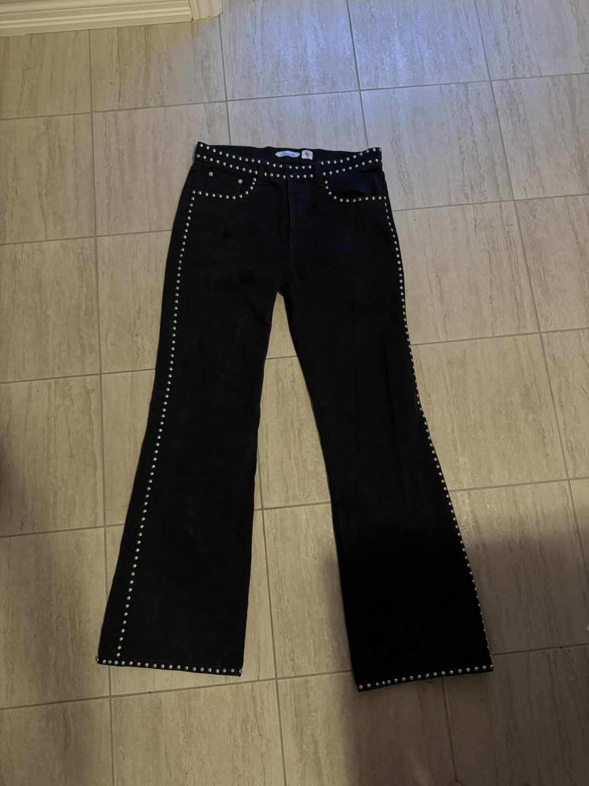 Lanvin x Future Studded Flared Jeans