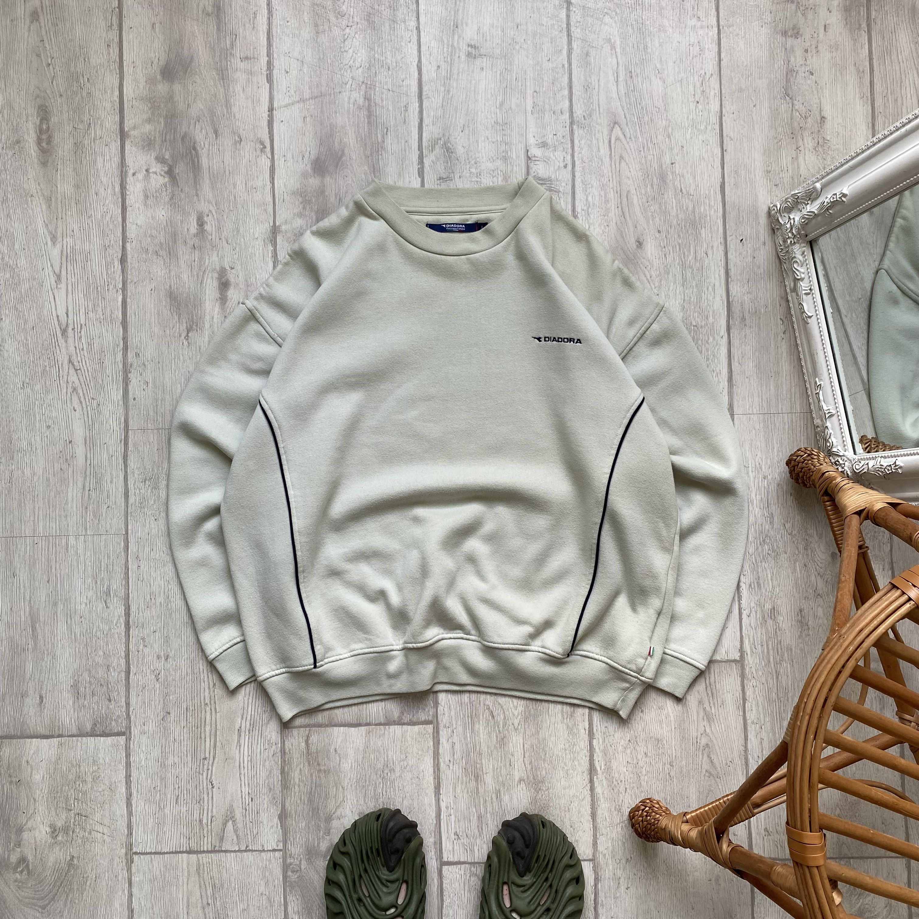 Diadora Vintage 90s Diadora Heavy Boxy sweatshirt Y2K Size US M / EU 48-50 / 2 - 1 Thumbnail