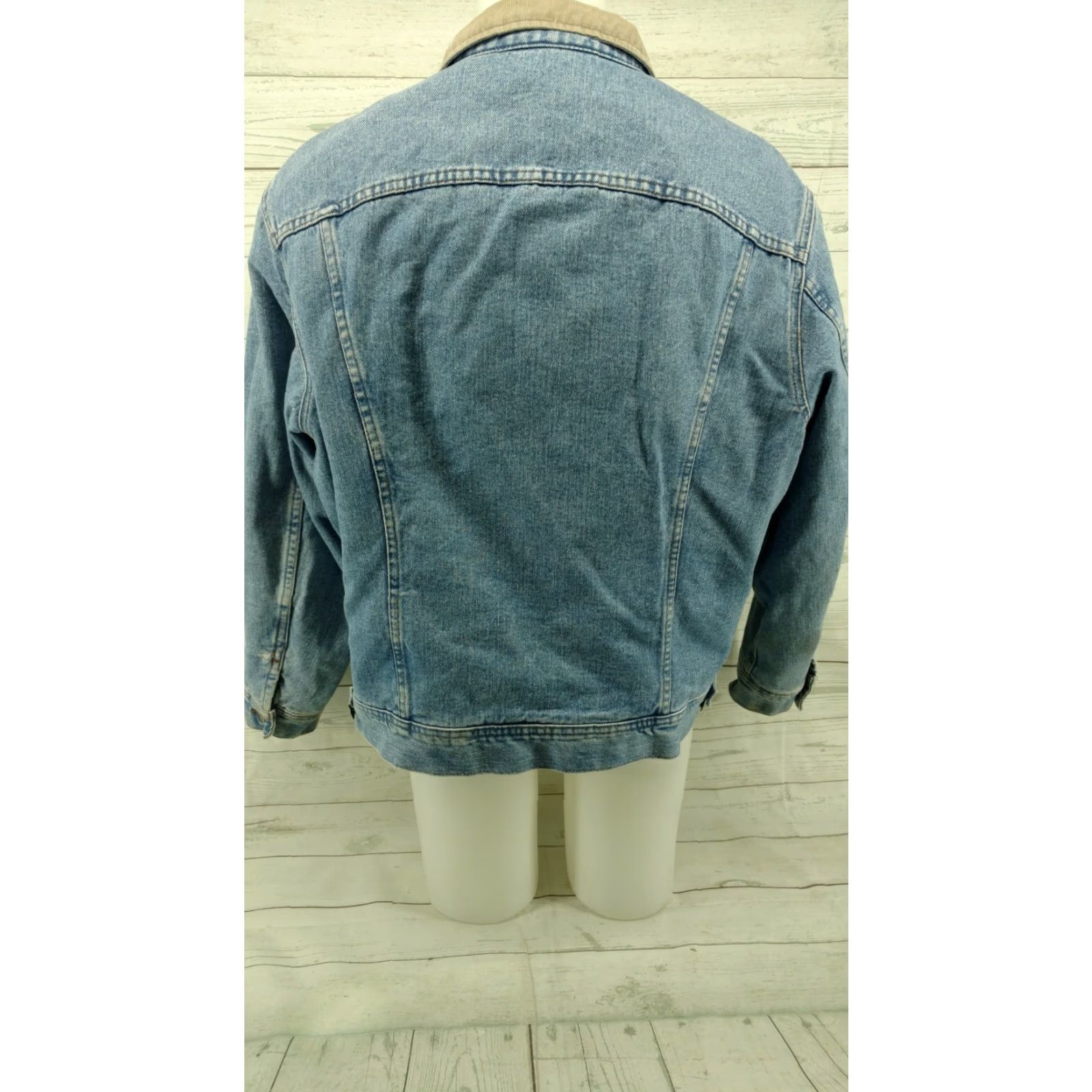 Vintage VINTAGE Lee Riveted Denim Trucker Jacket Lined Blanket XL Mens REG #2 Size US XL / EU 56 / 4 - 7 Thumbnail