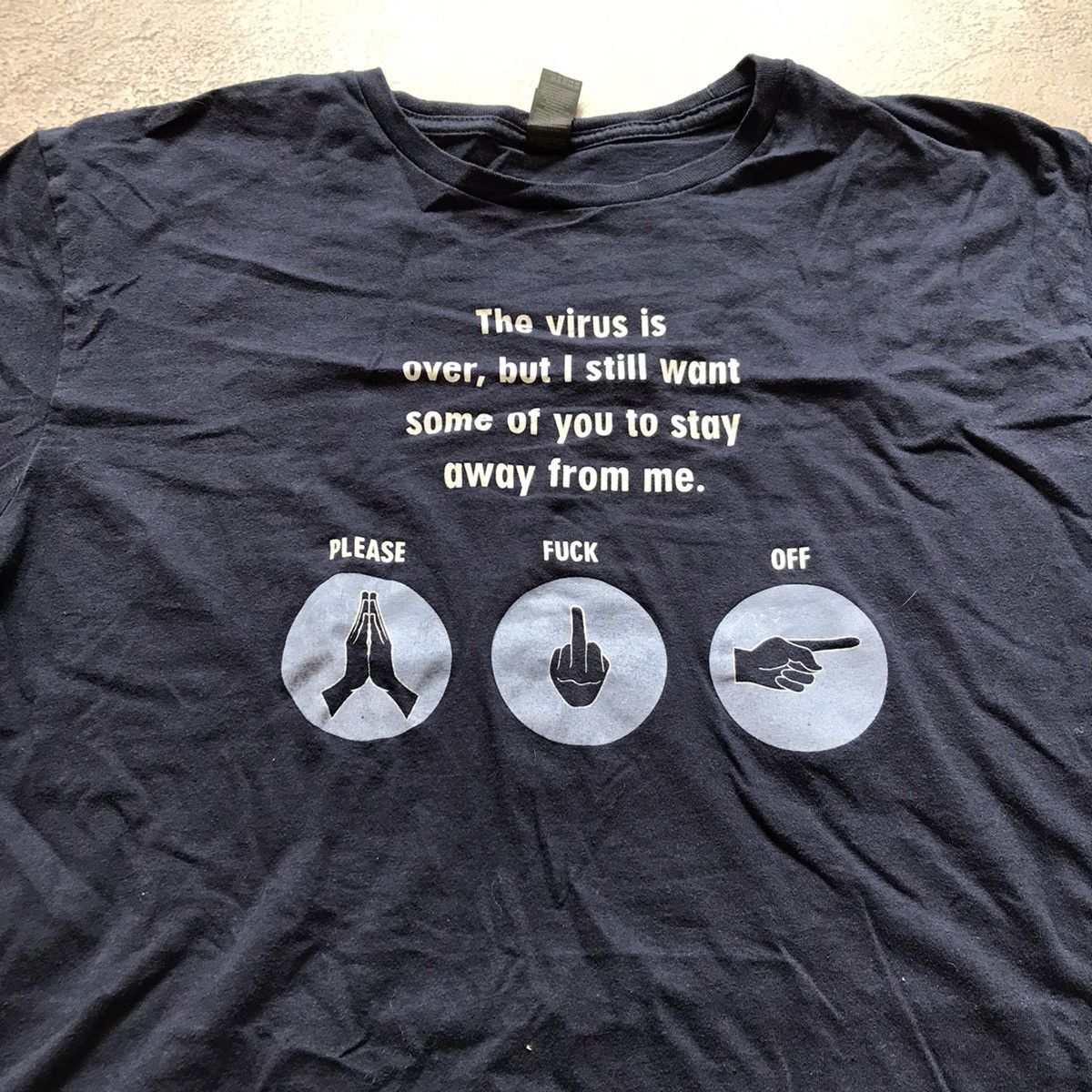 Vintage Vintage Y2K Graphic Tee Funny Slogan Streetwear Distressed L Size US L / EU 52-54 / 3 - 3 Thumbnail