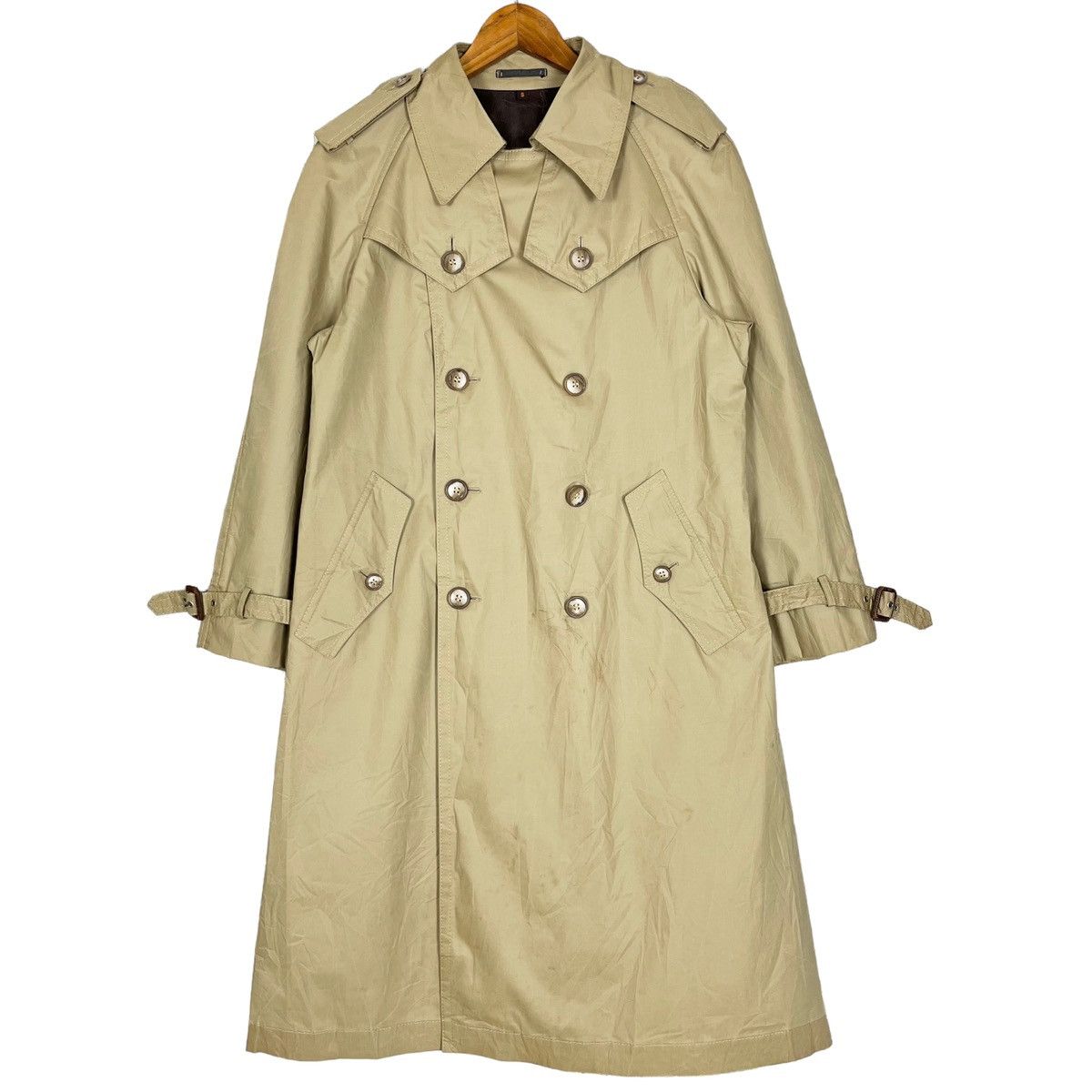 Designer × Vintage × Yves Saint Laurent Vintage YSL Yves Saint Laurent Double Breasted Trench Coat Size S / US 4 / IT 40 - 1 Thumbnail