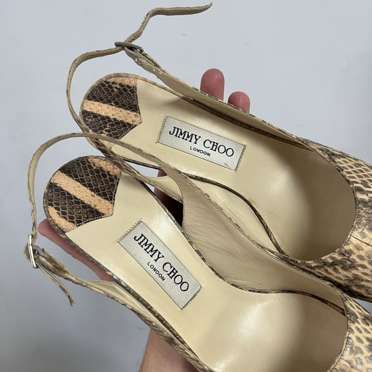 Jimmy Choo Jimmy Choo High Heels Sneak Skin Luxury Size US 11 / IT 41 - 9 Thumbnail