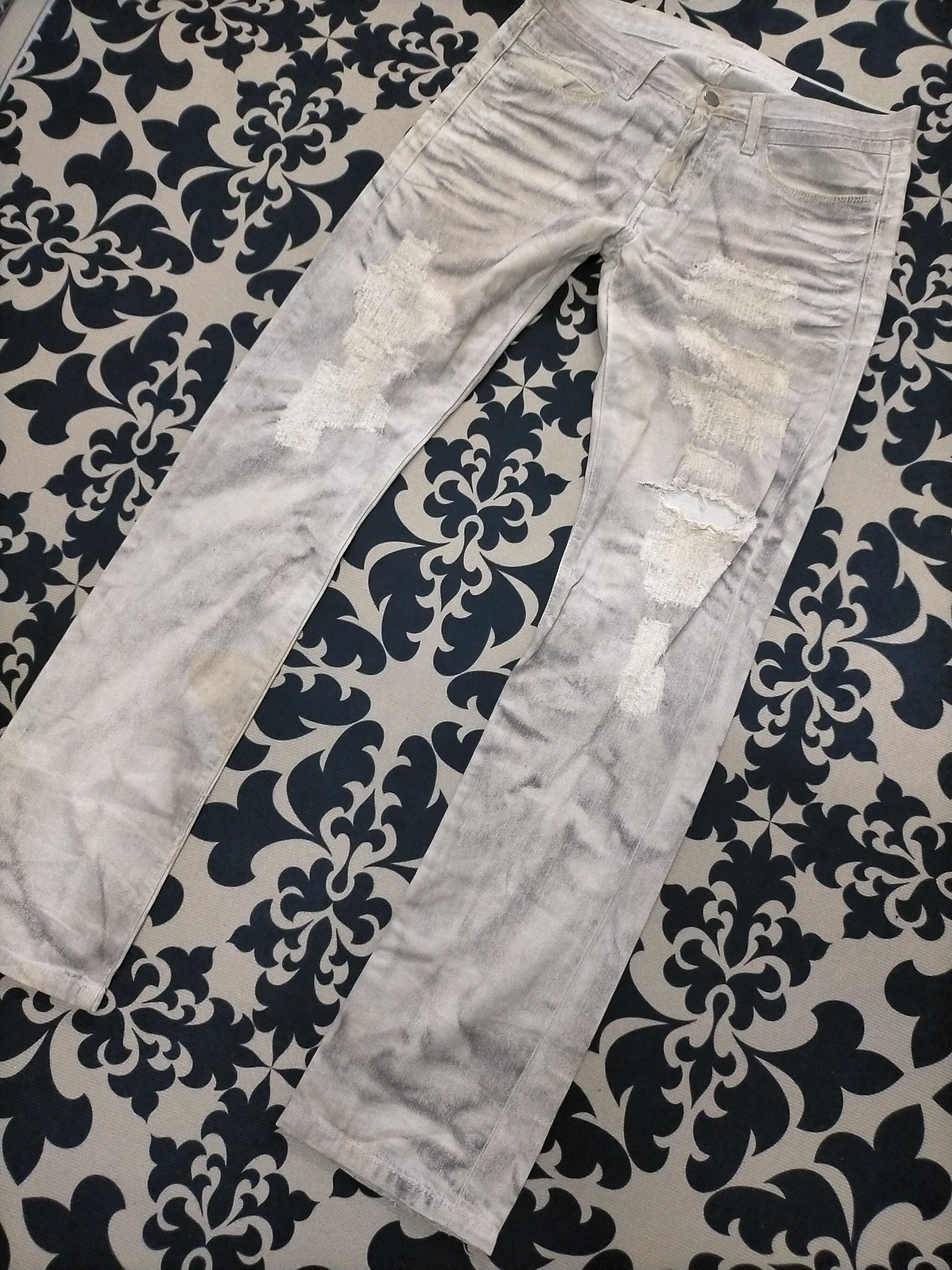 If Six Was Nine × Ring Milano 🔥Rare🔥Ring Milano Distressed Ripped Sick Insane Jeans Size US 30 / EU 46 - 6 Thumbnail