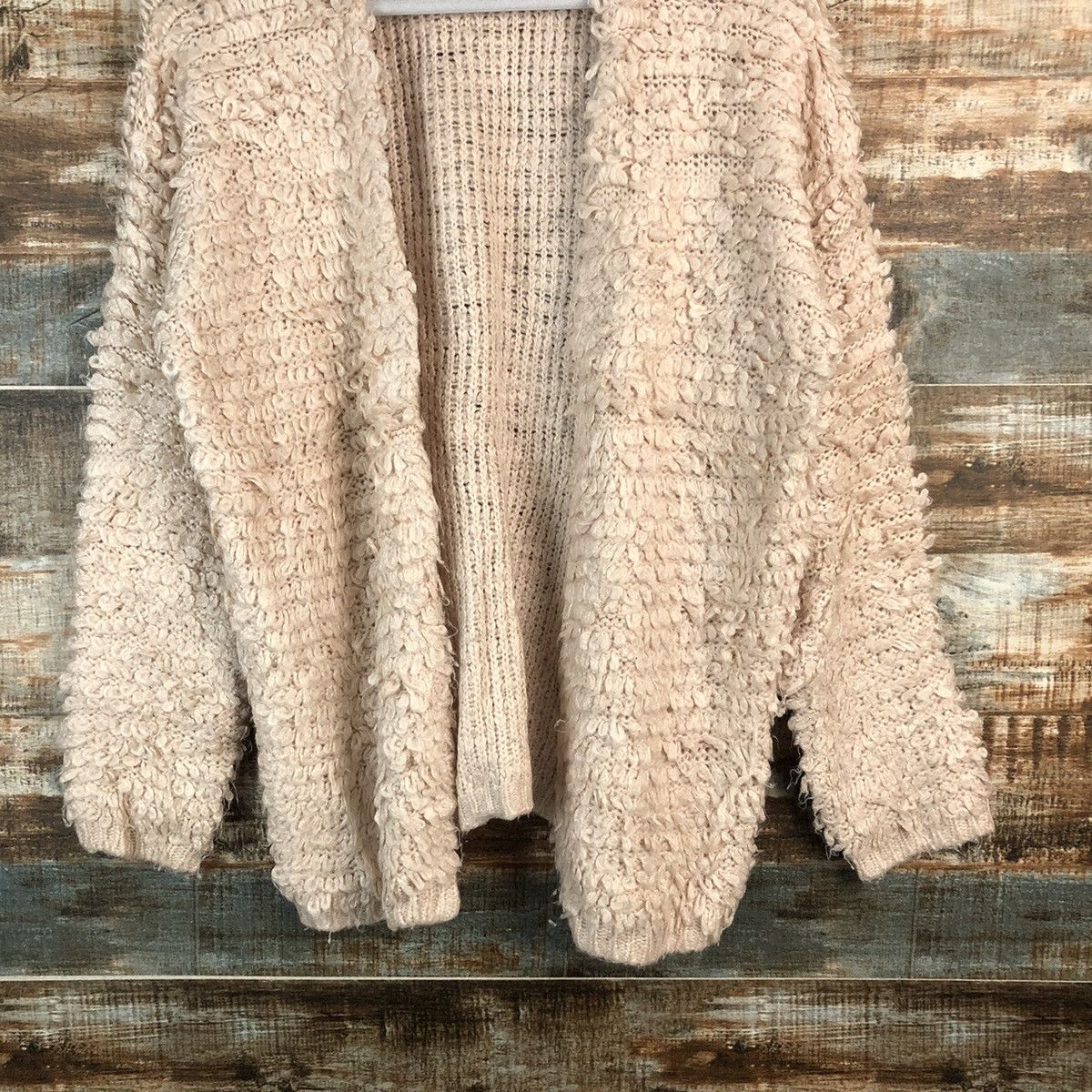 Homespun Knitwear × Japanese Brand Glacier Pink Mohair Cardigan shaggy vintage Knitwear #A2351 Size M / US 6-8 / IT 42-44 - 3 Thumbnail