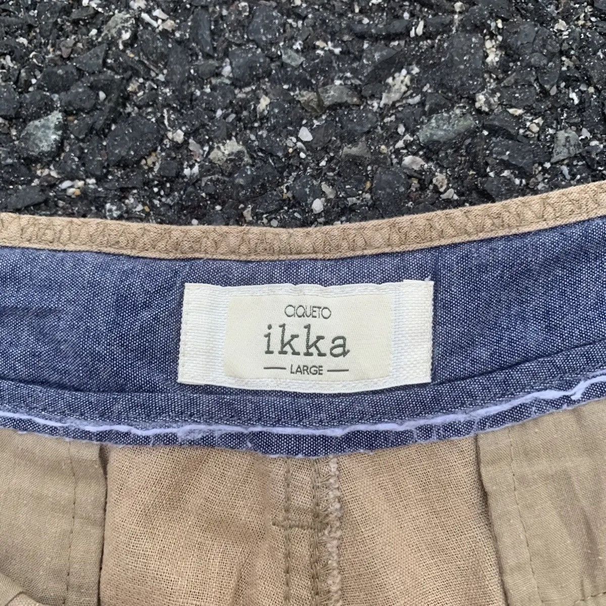 IKKS Japanese Vintage IKKA Monogram Faded Easy Pants Large Size US 35 - 7 Thumbnail