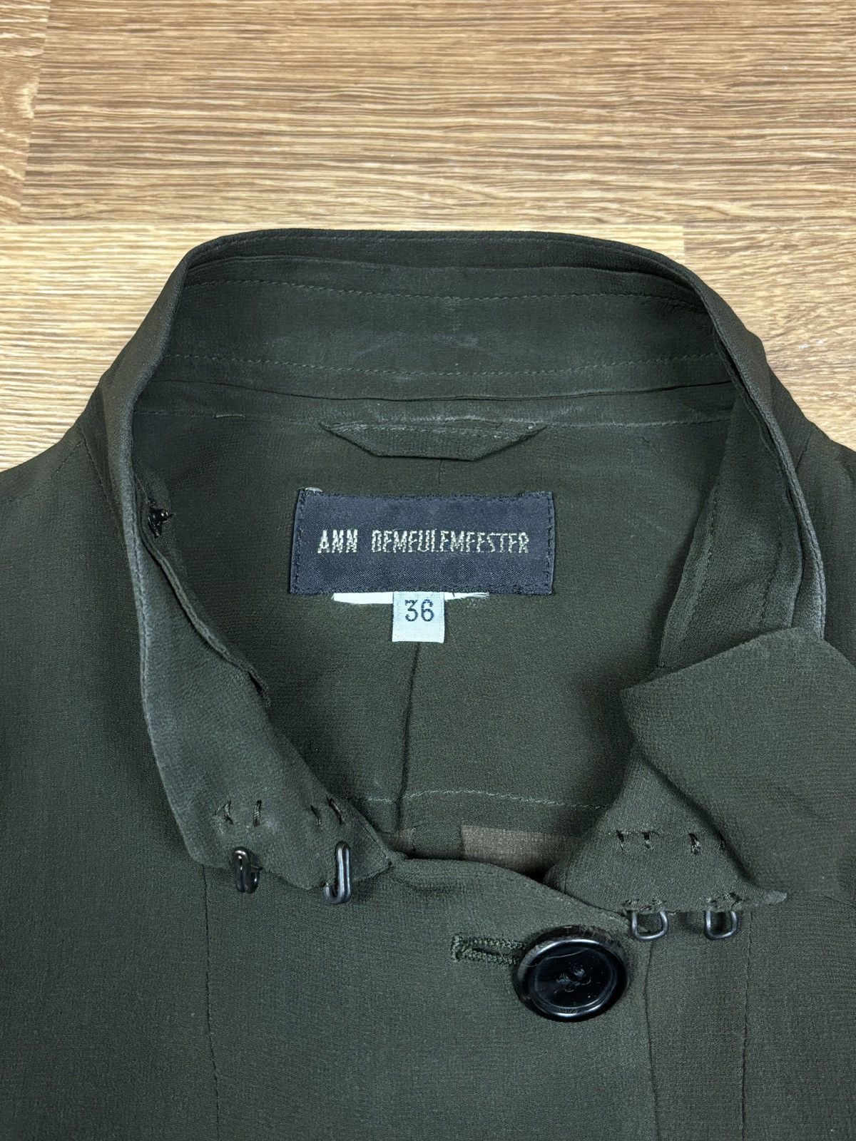 Ann Demeulemeester SS2003 Ann Demeulemeester Cropped Structured Button Jacket Size XS / US 0-2 / IT 36-38 - 8 Thumbnail