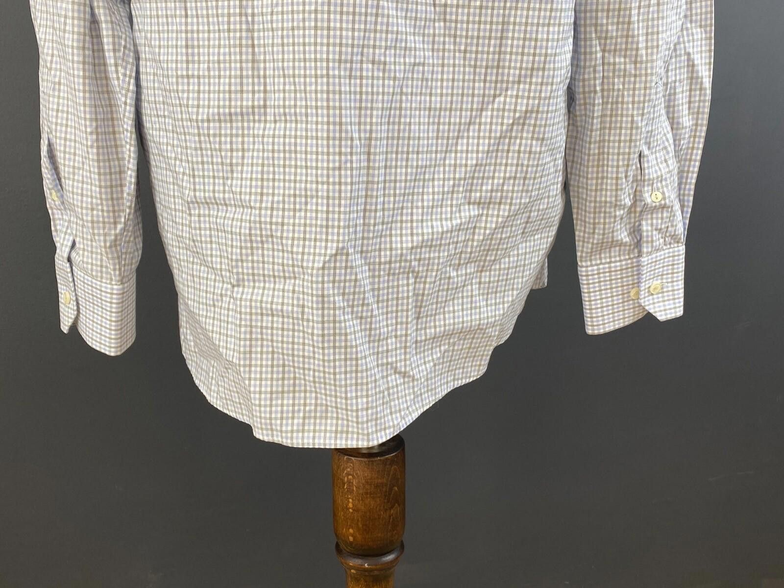 Eton ETON Classic Fit Blue Check Shirt Size 41 / 16 Size US M / EU 48-50 / 2 - 9 Thumbnail