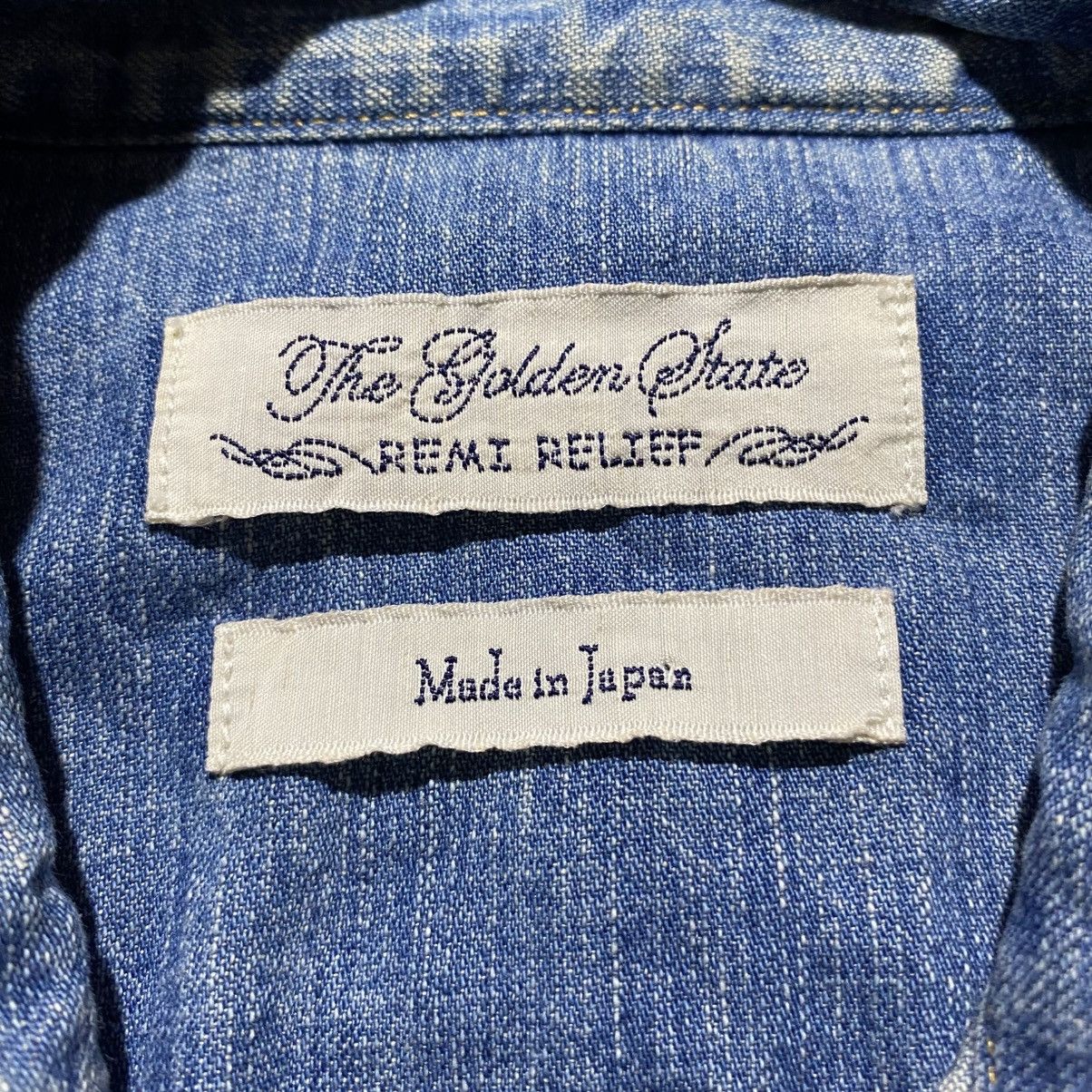 Remi Relief Remi Relief Blue Denim Western Shirt Size US S / EU 44-46 / 1 - 9 Thumbnail