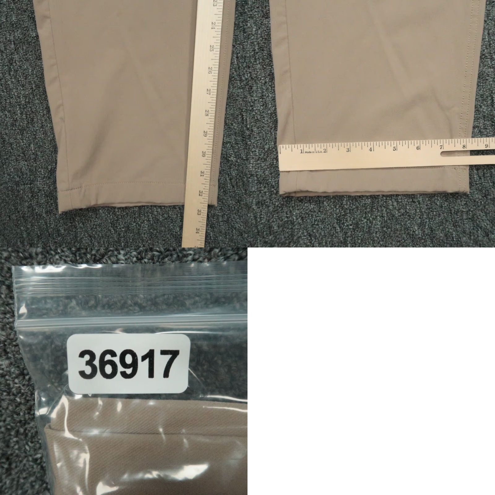 Vintage Western Rise Pants Mens 40x33 Khaki Tan Evolution Chino 5 Pocket Stretch Regular Inseam 33 Button Zip Belt Loops 5-Pocket Design Nylon Spandex Beige Size US 40 / EU 56 - 8 Thumbnail