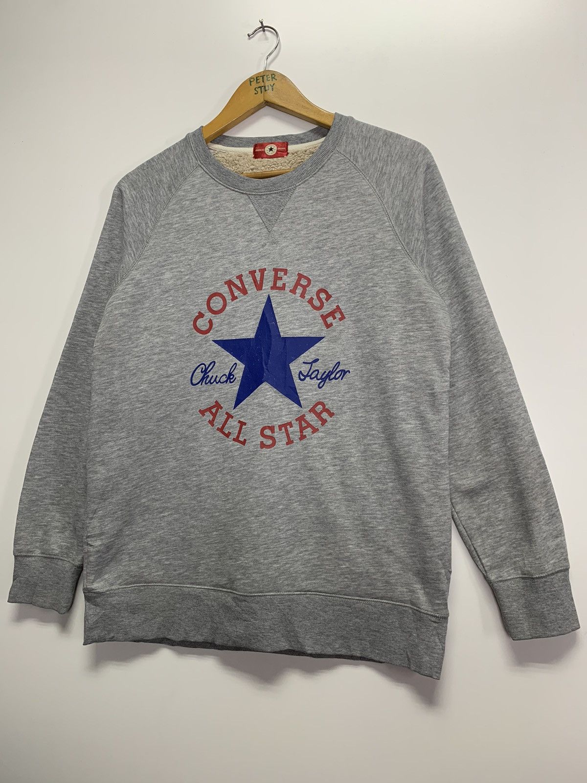 Converse × Vintage Vintage Converse Big Logo Sweater Size US L / EU 52-54 / 3 - 6 Thumbnail