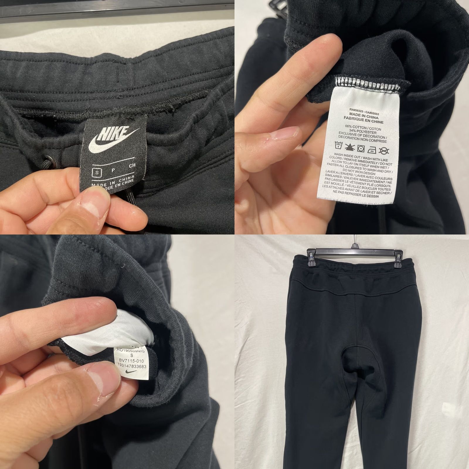 Nike Nike Joggers Women's Small Sportswear Tech Fleece Streetwear BV7115-010 Black Size 28" / US 6 / IT 42 - 8 Thumbnail