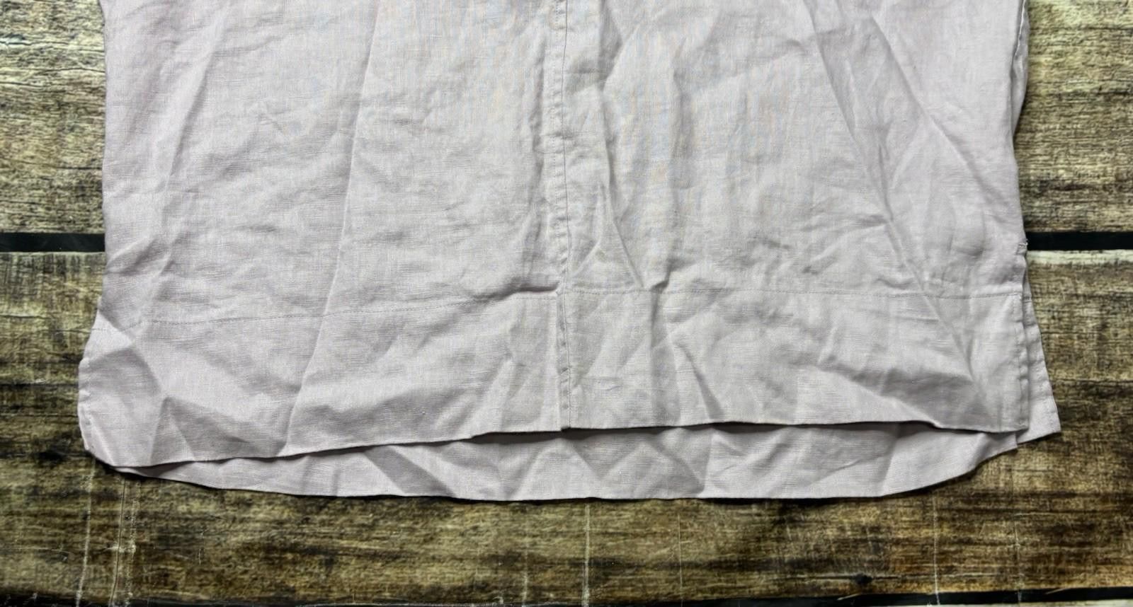 Everlane Everlane Top Womens Size 10 Linen V-Neck Light Lavender Size L / US 10 / IT 46 - 5 Thumbnail