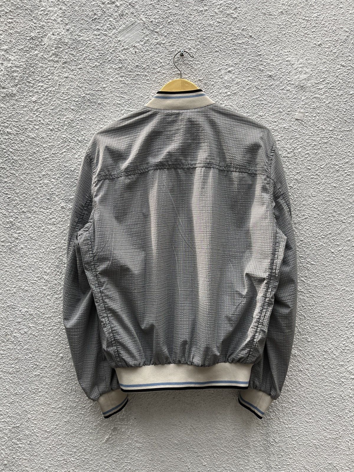 Prada SS09 Prada Blue Chic Squared Light Bomber Jacket Size US L / EU 52-54 / 3 - 13 Thumbnail