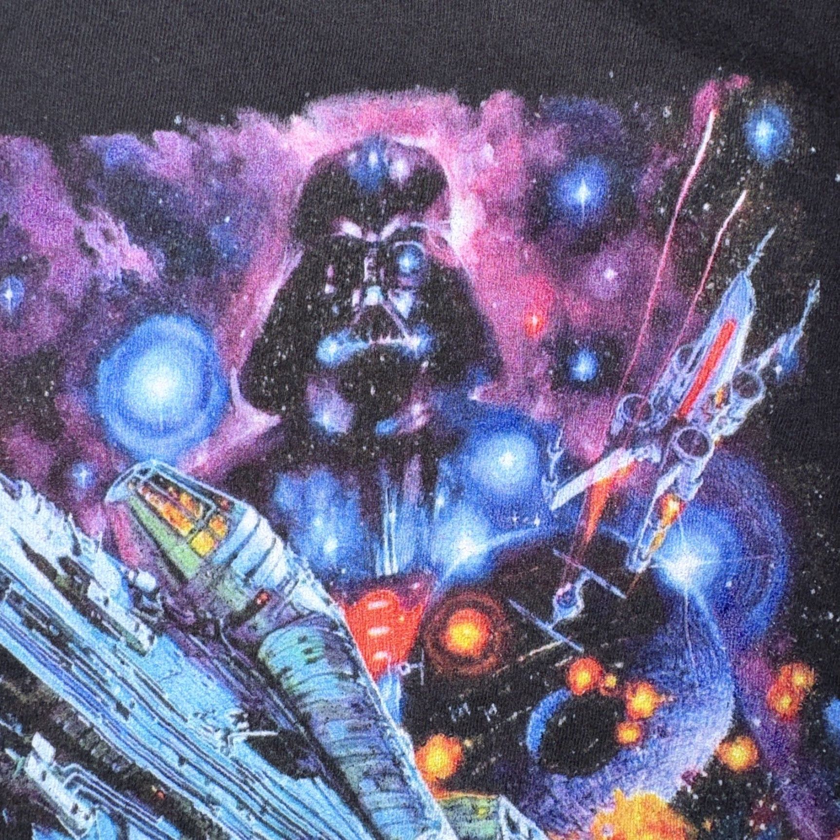 Star Wars VINTAGE Star Wars Millennium Falcon T-Shirt Black M Adult Medium Space Battle 80s 90s Mens Size US M / EU 48-50 / 2 - 4 Thumbnail