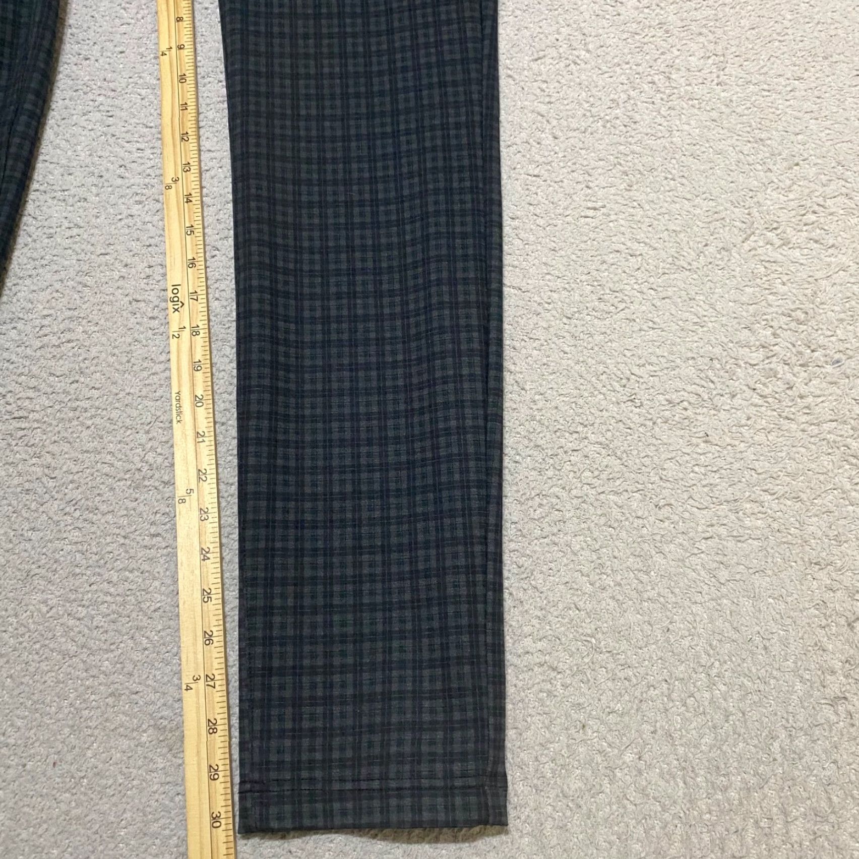 Vintage KUT from the Kloth Womens Pants 12 Gray Plaid Stretch Skinny Mid Rise Chino Womens Size 34" / US 12 / IT 48 - 6 Thumbnail