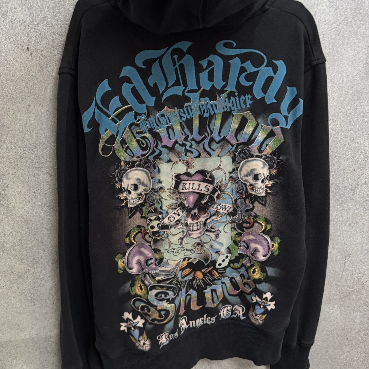 Christian Audigier Vintage Y2K Christian Audigier Zip Hoodie Ed Hardy Size US L / EU 52-54 / 3 - 10 Thumbnail