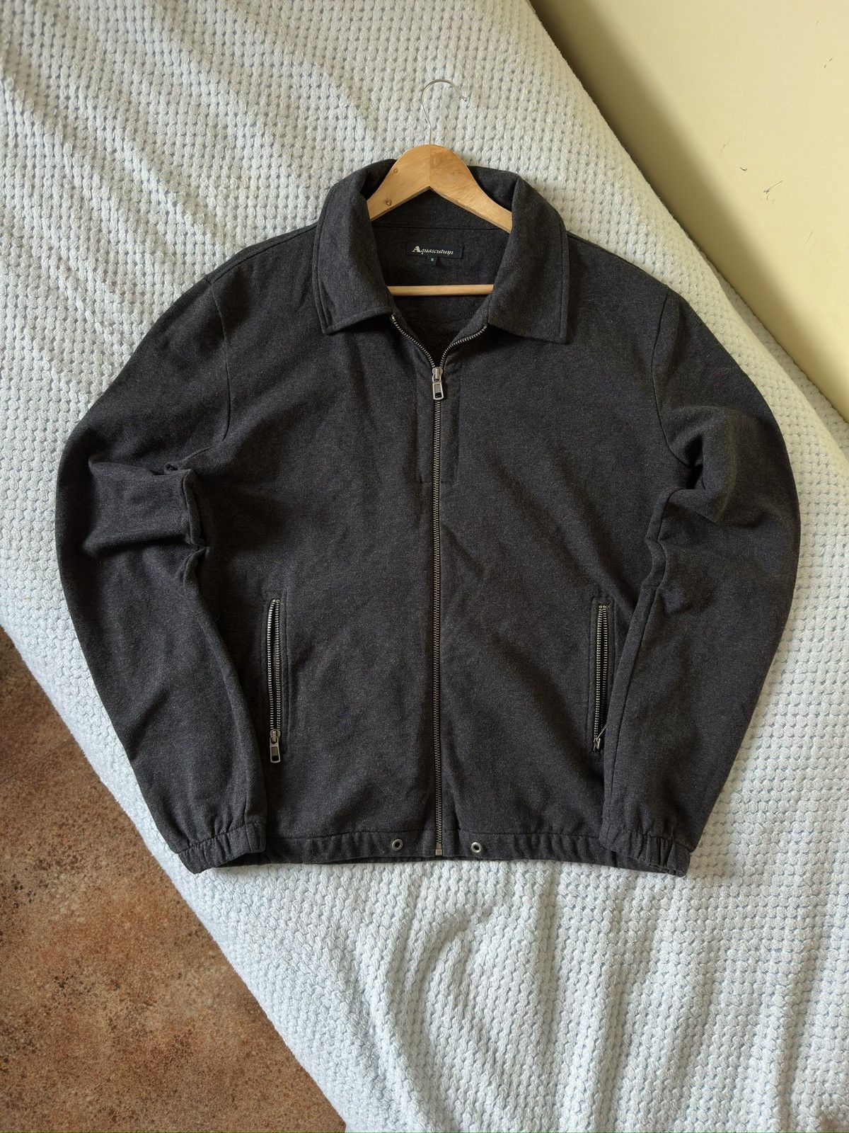 Aquascutum × Vintage Aquascutum Zip Sweater Size US M / EU 48-50 / 2 - 1 Thumbnail