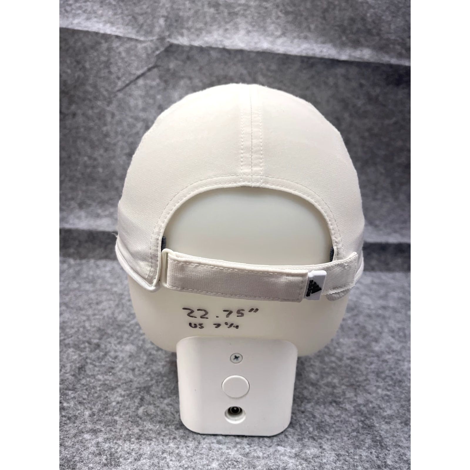 Adidas adidas Hat Cap Strap Back Adult One Size White Polyester Blend Aeroready Run Gym Baseball Cap Mens Size ONE SIZE - 6 Thumbnail