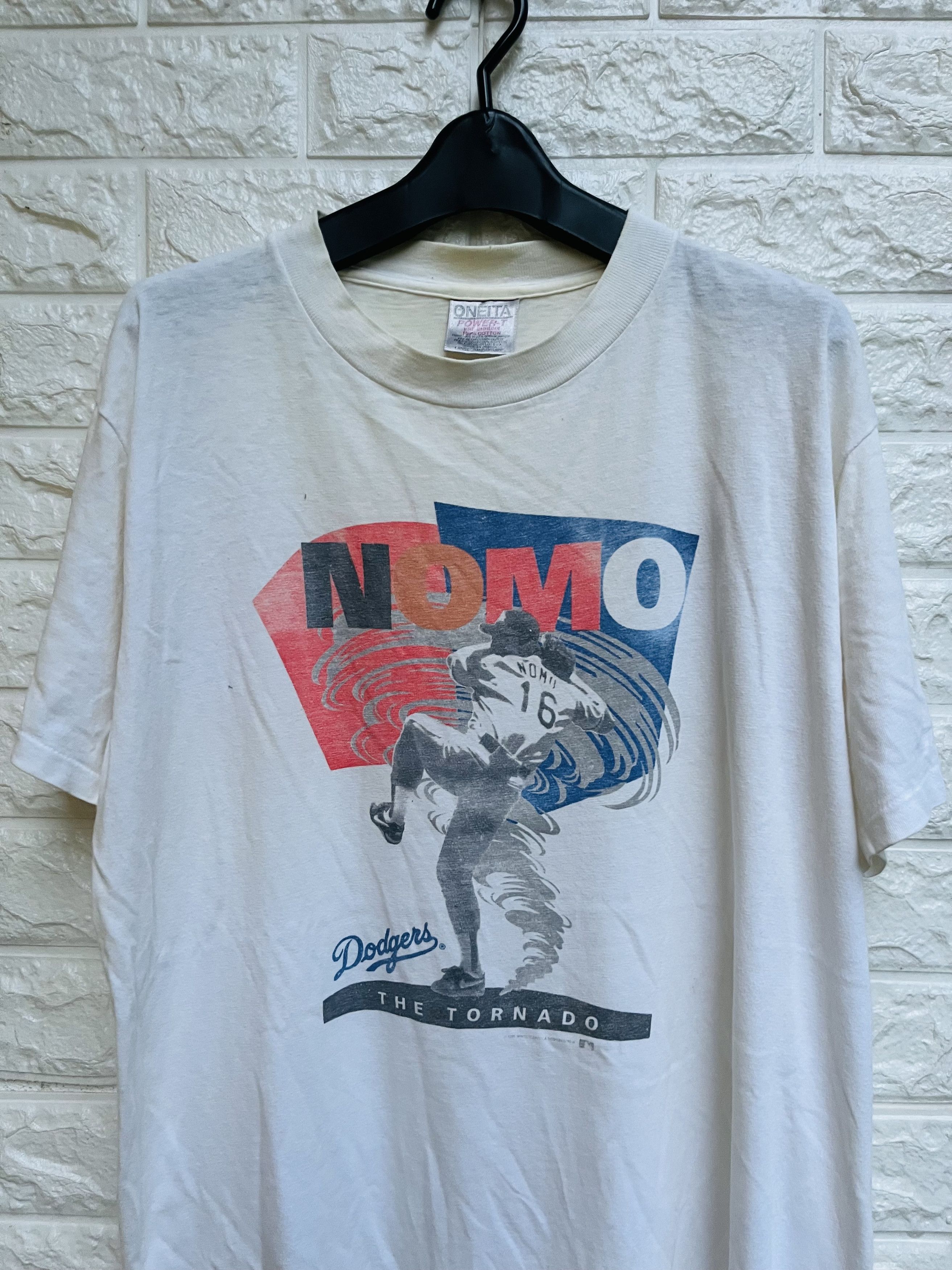 Japanese Brand Vintage Nomo The Tornado Dodgers Designer Fashion Style Size US L / EU 52-54 / 3 - 3 Thumbnail