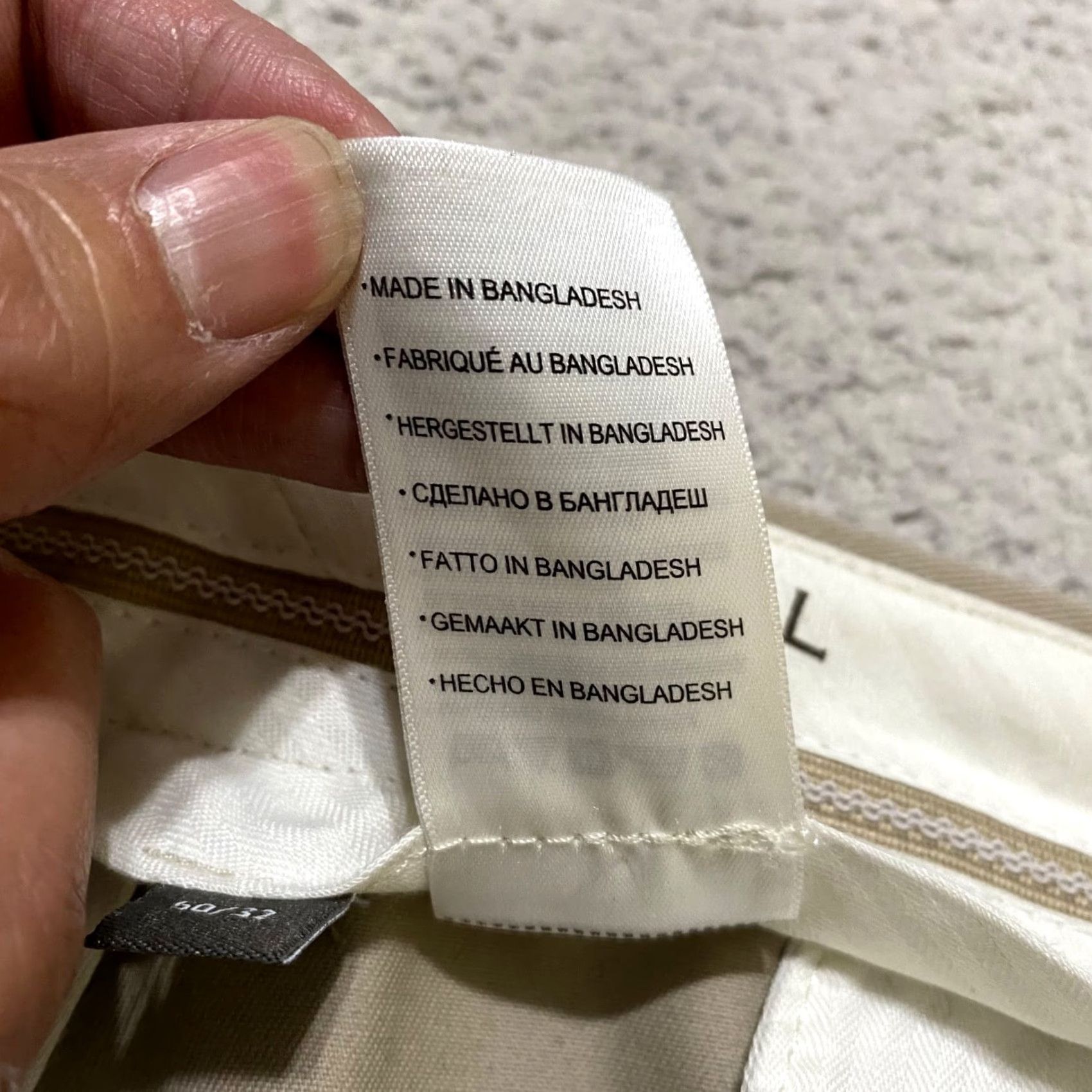 Vintage Oak Hill Dress Pants Mens 50x32 Beige Straight High Rise Pleated Business Casual Pants Mens Reg Tall Beige Size US 34 / EU 50 - 4 Thumbnail
