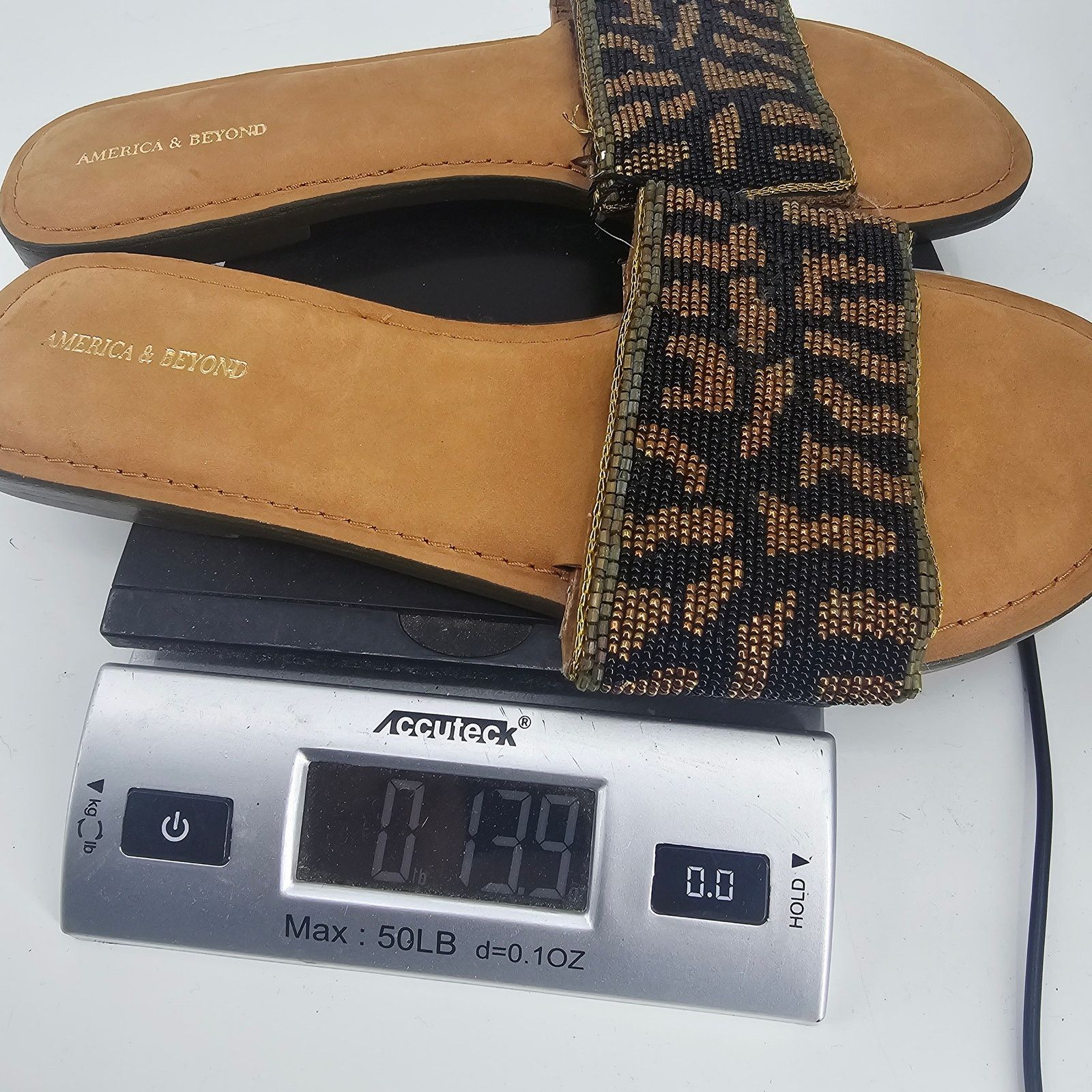 Other America & Beyond Beaded Leopard Slip-on Sandal 41 10 Size US 10 / IT 40 - 8 Thumbnail