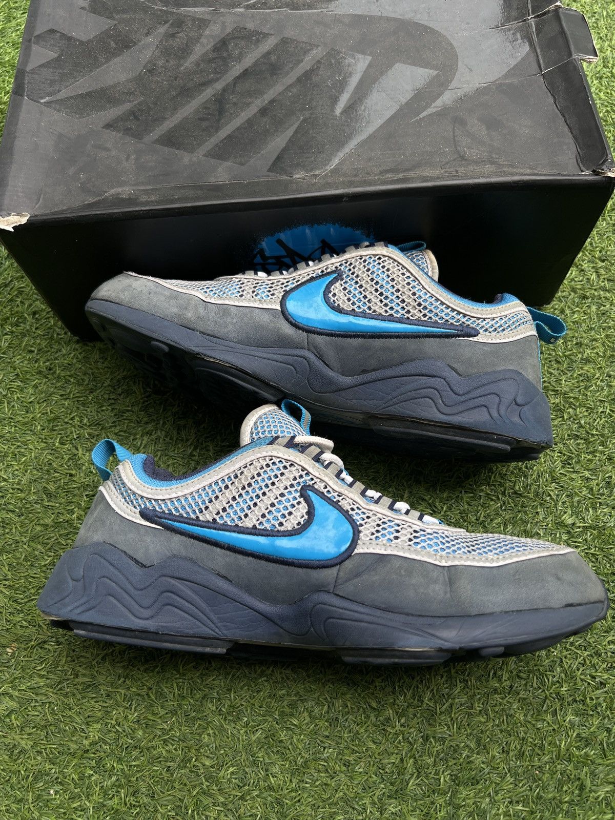 Nike Nike Air Zoom Spiridon 16 Stash Harbor Blue Navy AH7973-400 Size US 9.5 / EU 42-43 - 3 Thumbnail