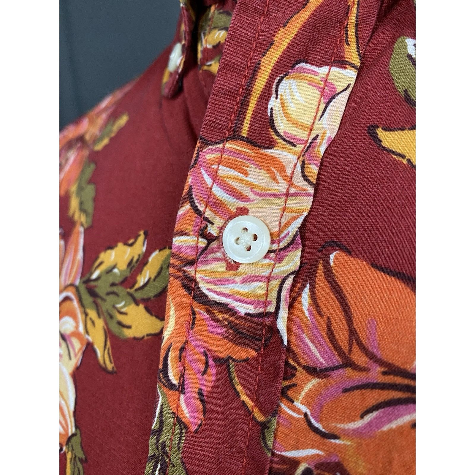 Denim & Supply Ralph Lauren Ralph Lauren Denim&Supply Men's Floral Red Short Sleeve Hawa Size US S / EU 44-46 / 1 - 8 Thumbnail