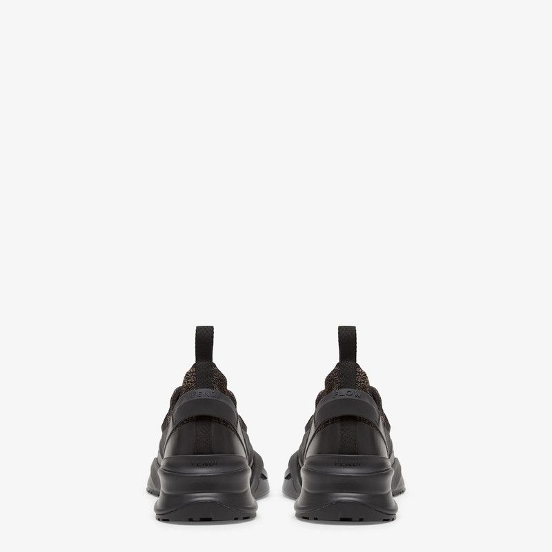 Fendi o1s1wg111225 Flow Sneakers in Black/Brown Size US 9 / EU 42 - 4 Thumbnail