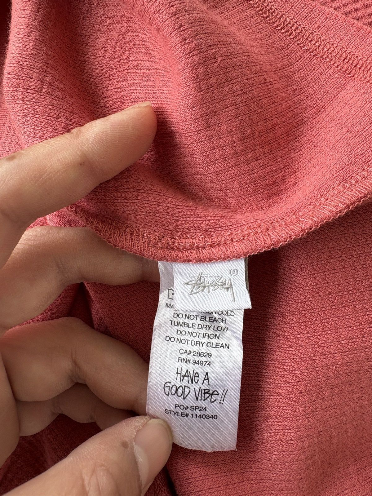 Stussy Stüssy Long Sleeve Thermal shirt with a waffle knit Size US M / EU 48-50 / 2 - 11 Thumbnail