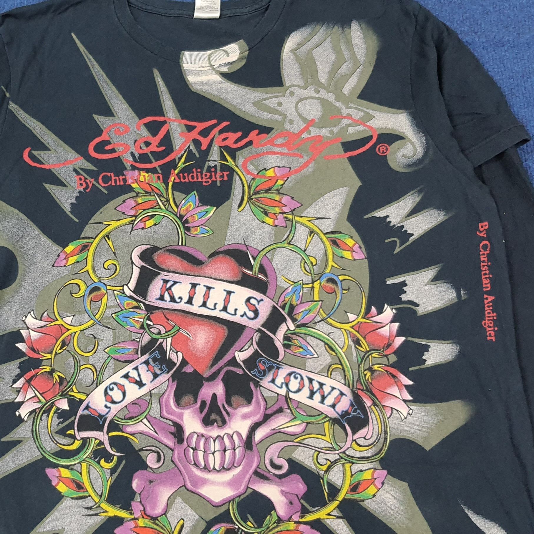 Ed Hardy Vintage Ed Hardy Shirt Christian Audigier Graphic C285N67 Size US L / EU 52-54 / 3 - 2 Thumbnail