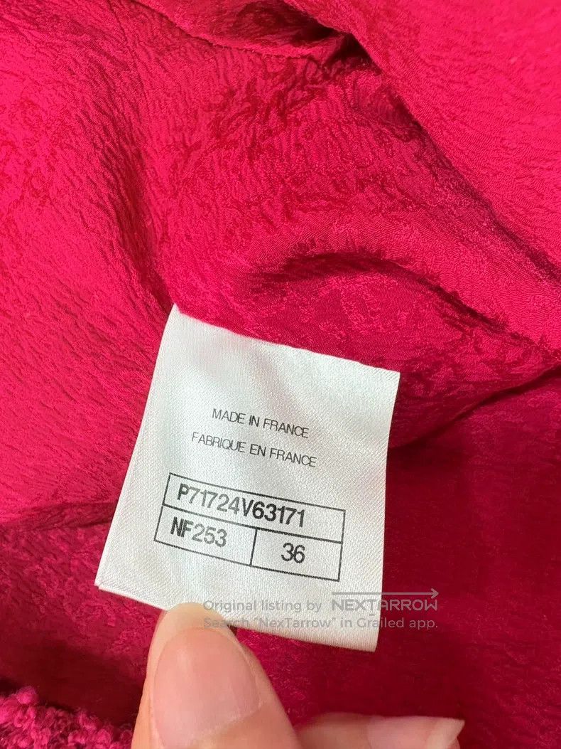 Chanel Chanel 21K rose red tweed short coat Size XS / US 0-2 / IT 36-38 - 7 Thumbnail