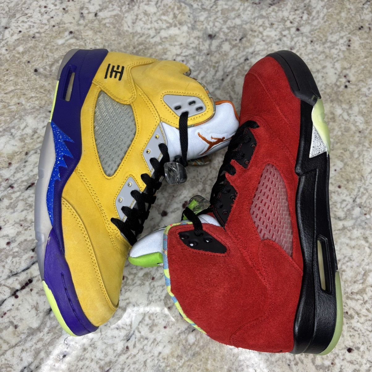 Jordan Brand Size 10 - Jordan 5 Retro What The Gently Worn No Box Size US 10 / EU 43 - 12 Thumbnail