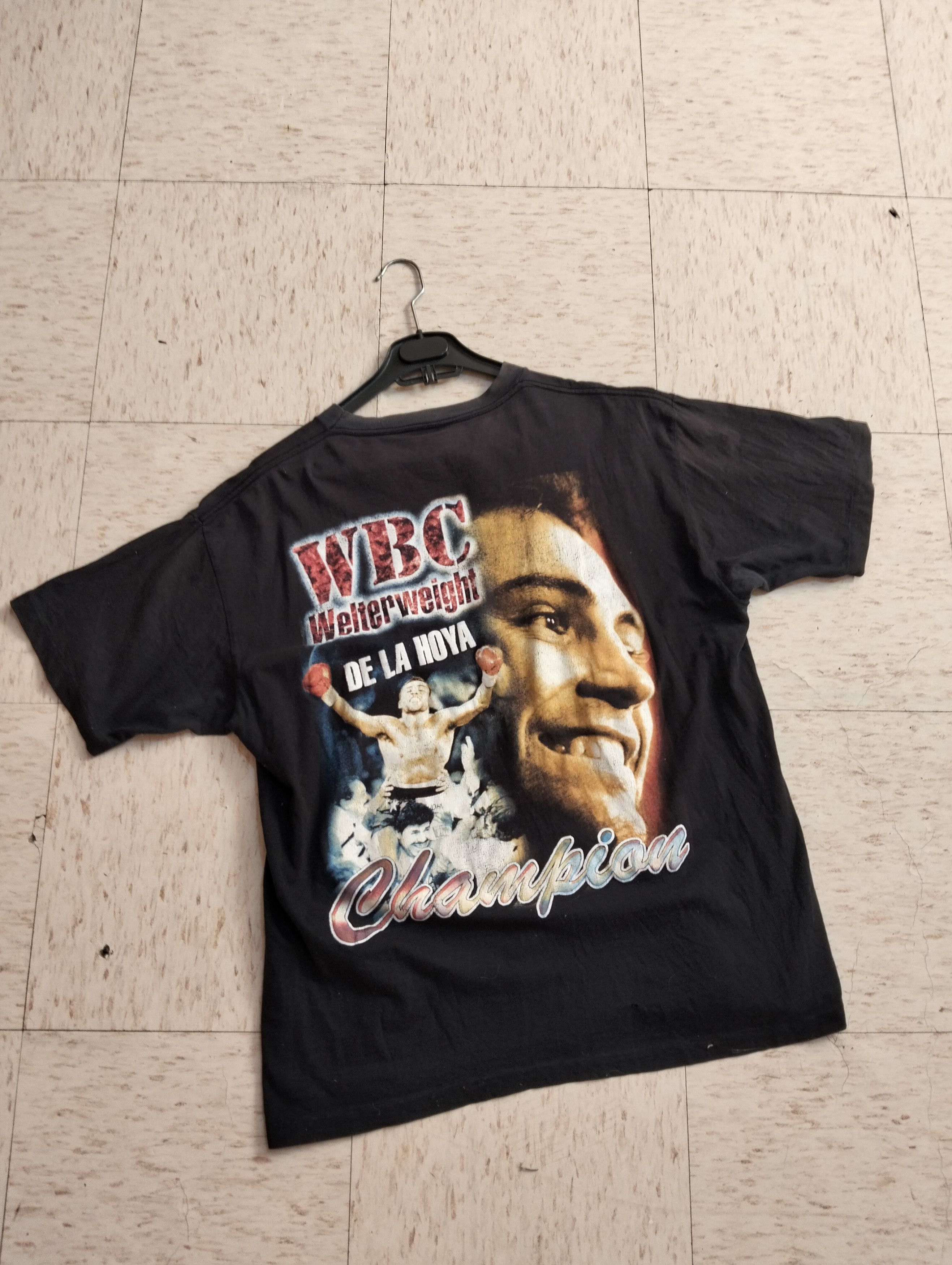 Rap Tees × Vintage Vintage Rap Tee Oscar de la hoya Size US L / EU 52-54 / 3 - 2 Thumbnail