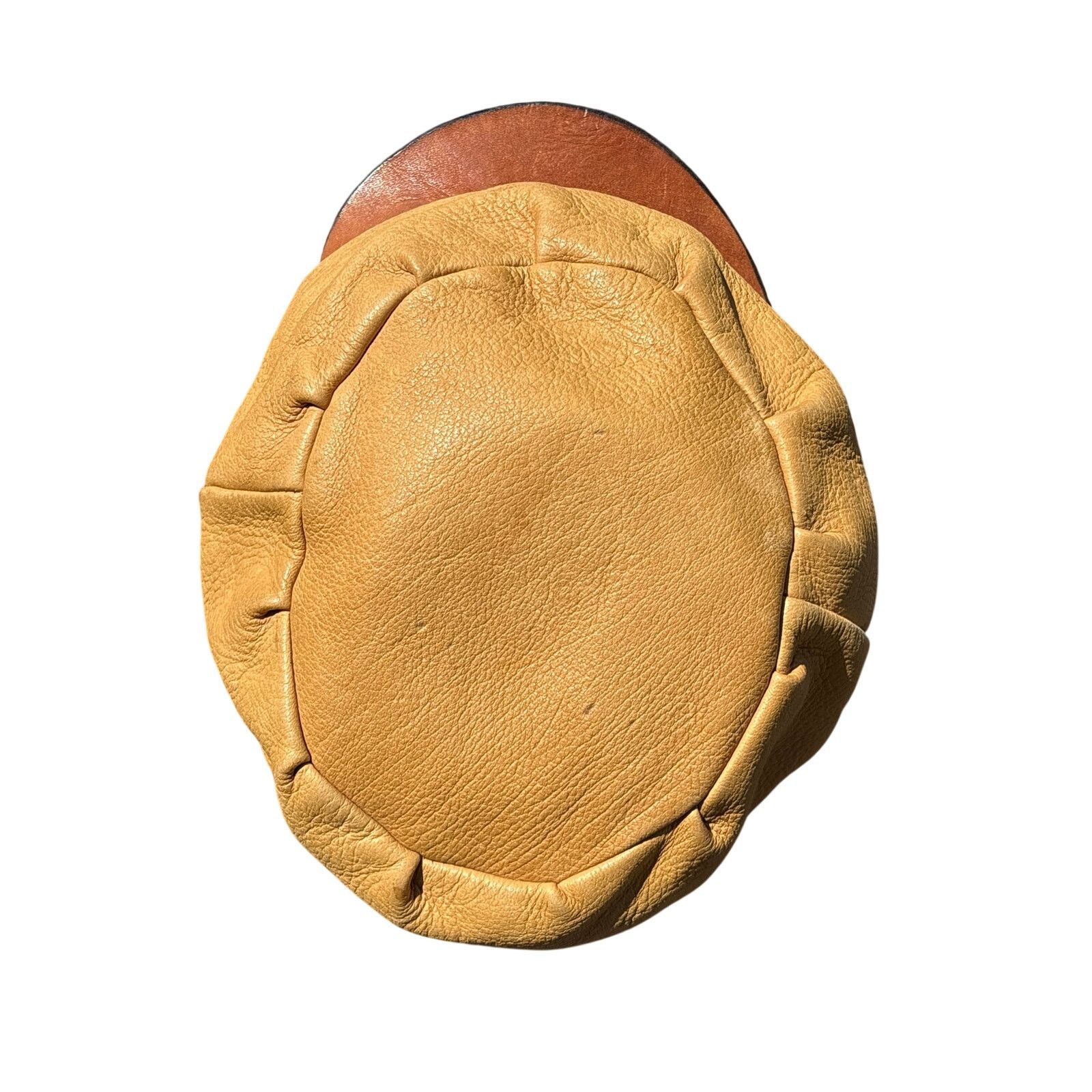Handmade Vtg handmade Leather newsboy hat cabbie golf cap brim gatsby Size ONE SIZE - 2 Thumbnail