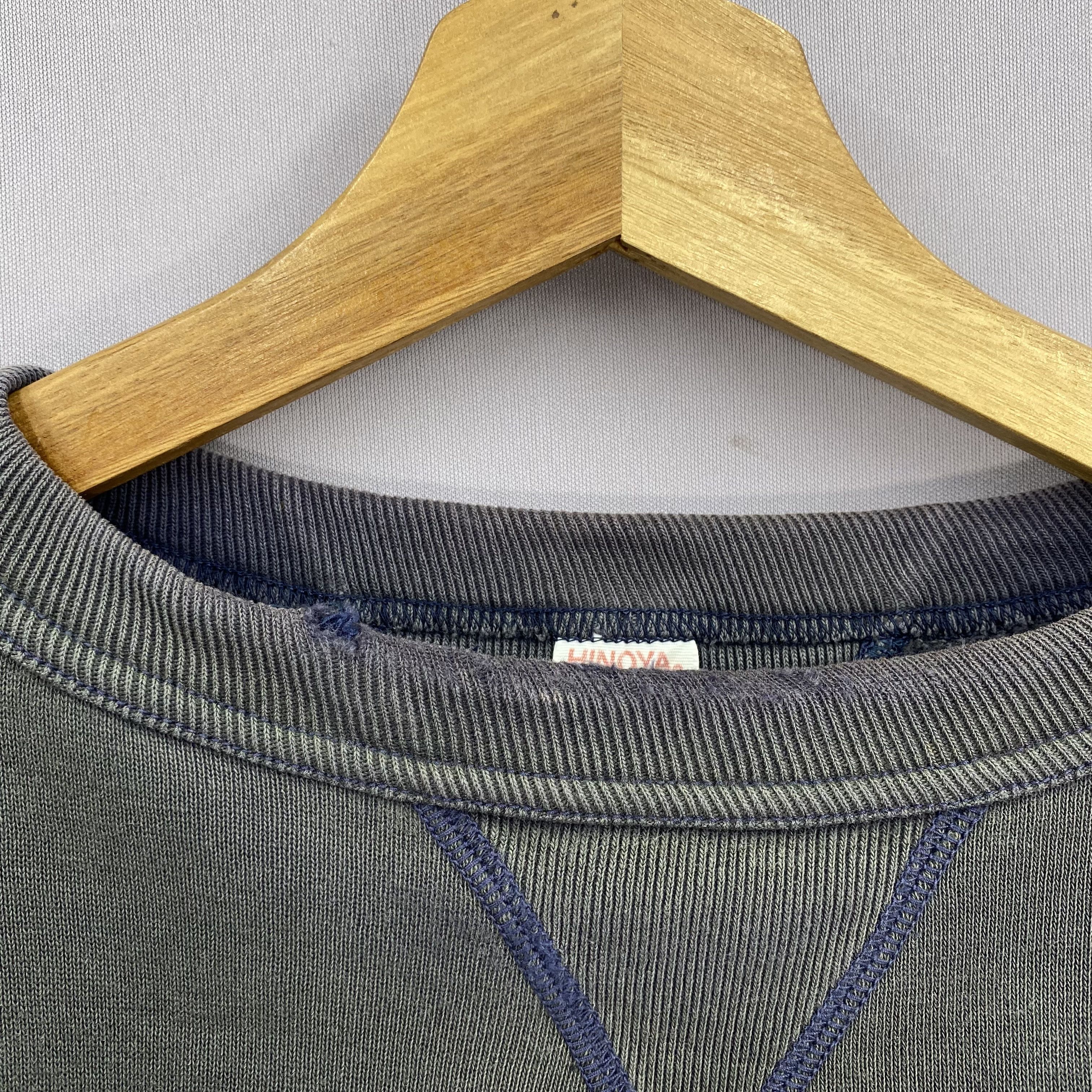 Japanese Brand Vintage 80s Distressed Hinoya Jumper V Stitch Sweatshirt Size US XL / EU 56 / 4 - 6 Thumbnail