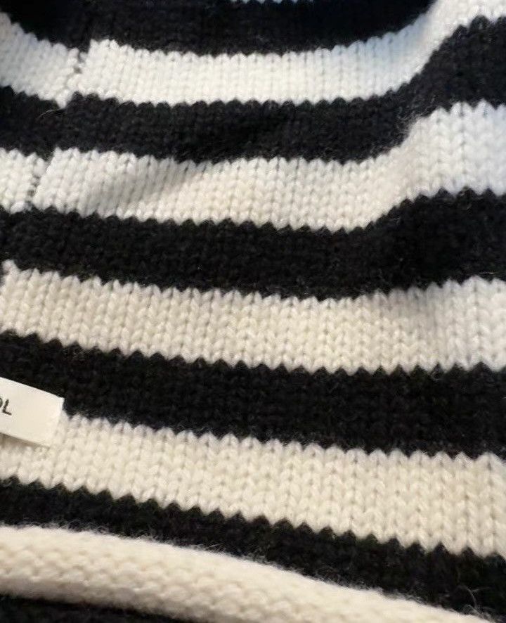 Japanese Brand Retro cleanfit vintage punk striped wool slouch beanie hat Size ONE SIZE - 6 Thumbnail