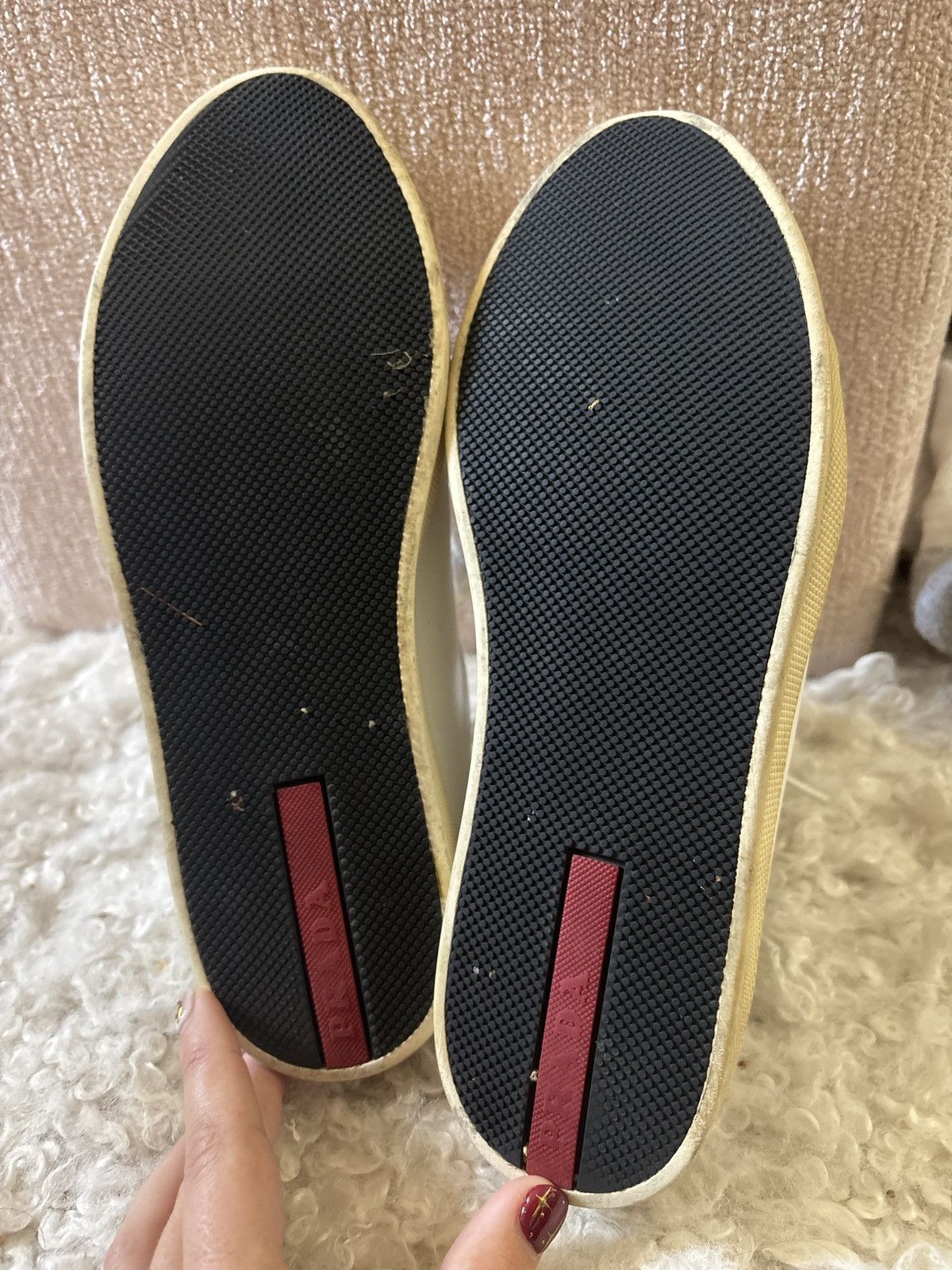 Prada Vintage prada leather sneakers Size US 5.5 / IT 35.5 - 5 Thumbnail